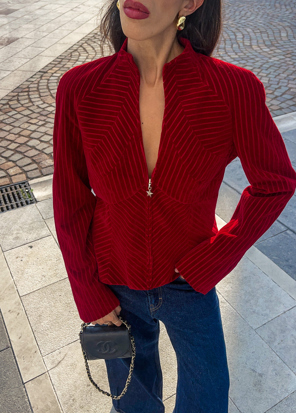 MUGLER velvet jacket