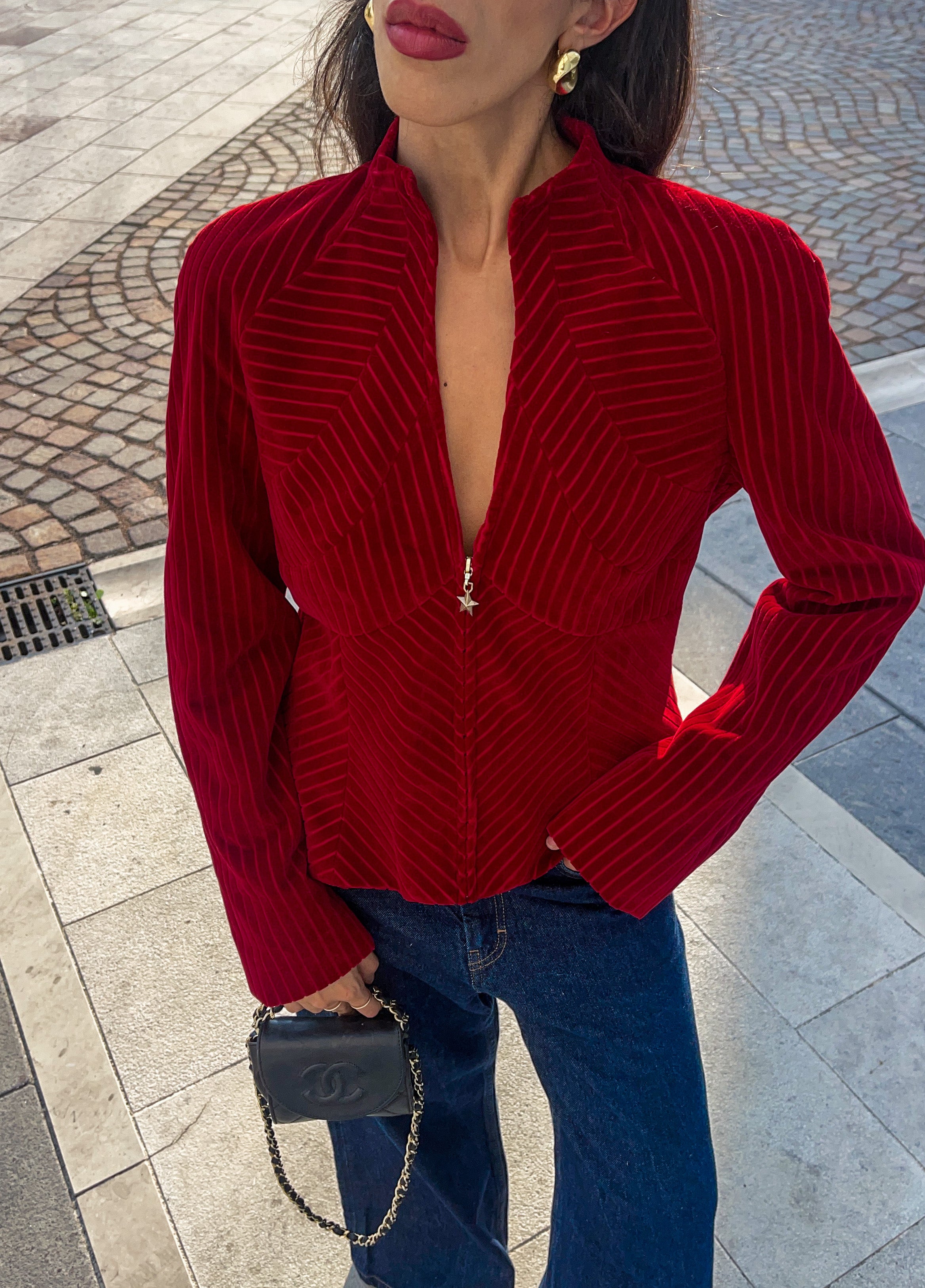 MUGLER velvet jacket