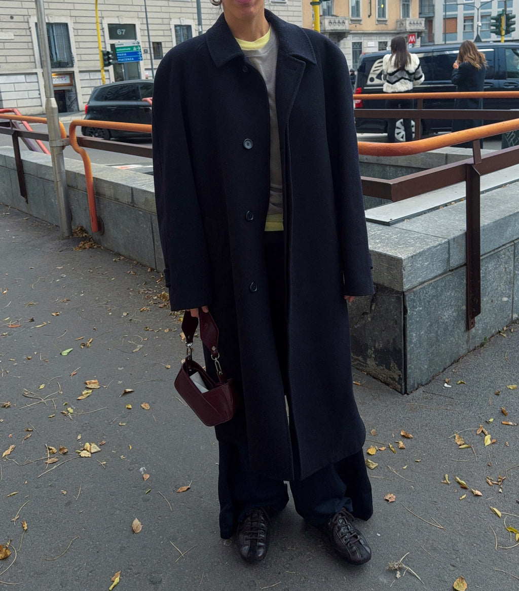 Blue collar coat