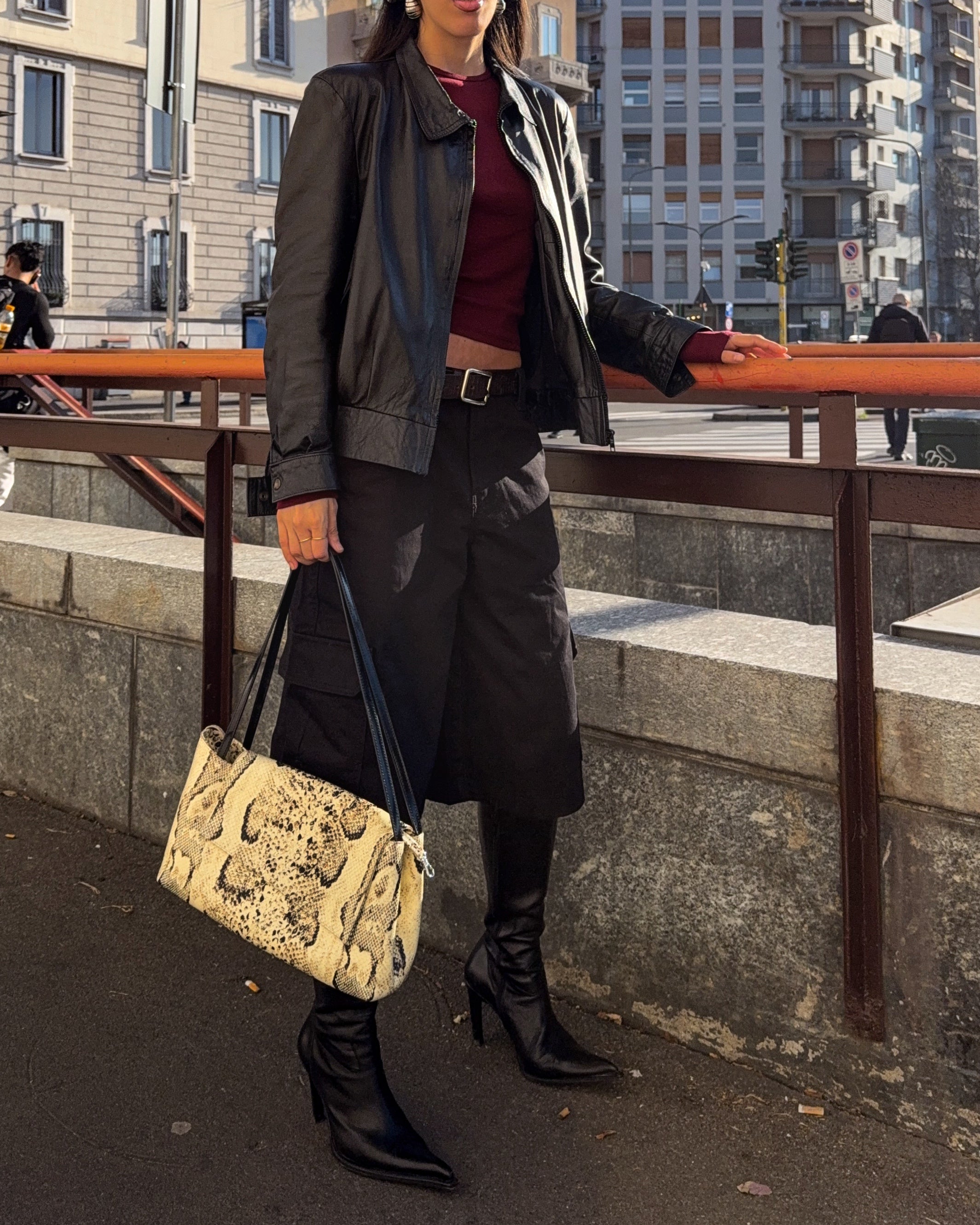 Leather jacket/ bomber