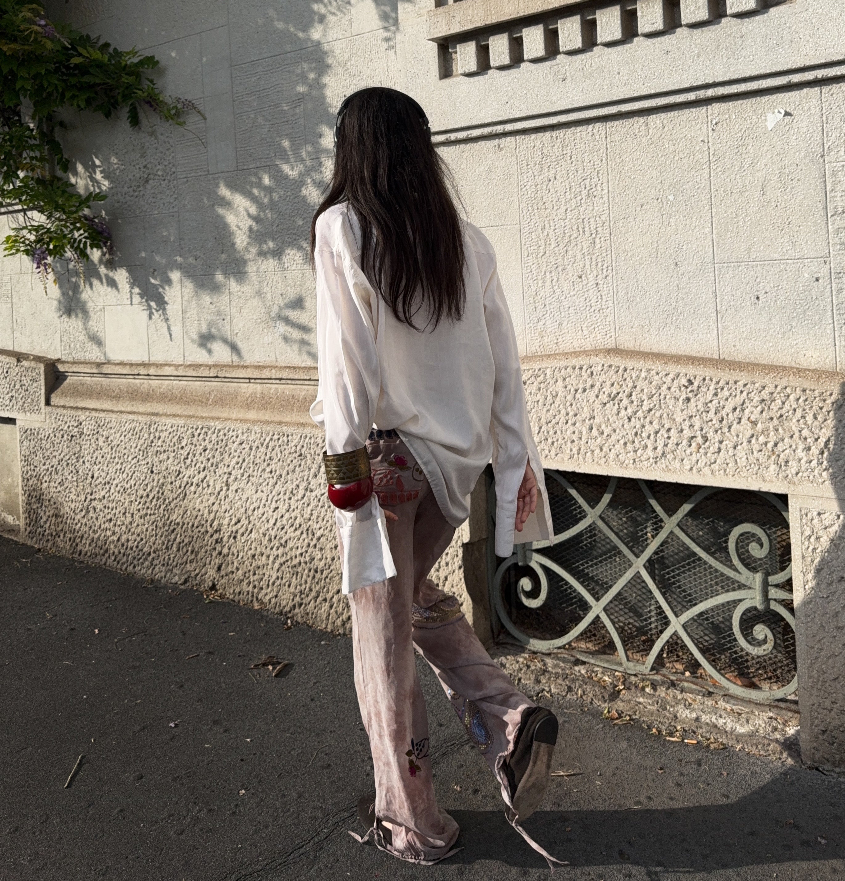 100 silk trousers