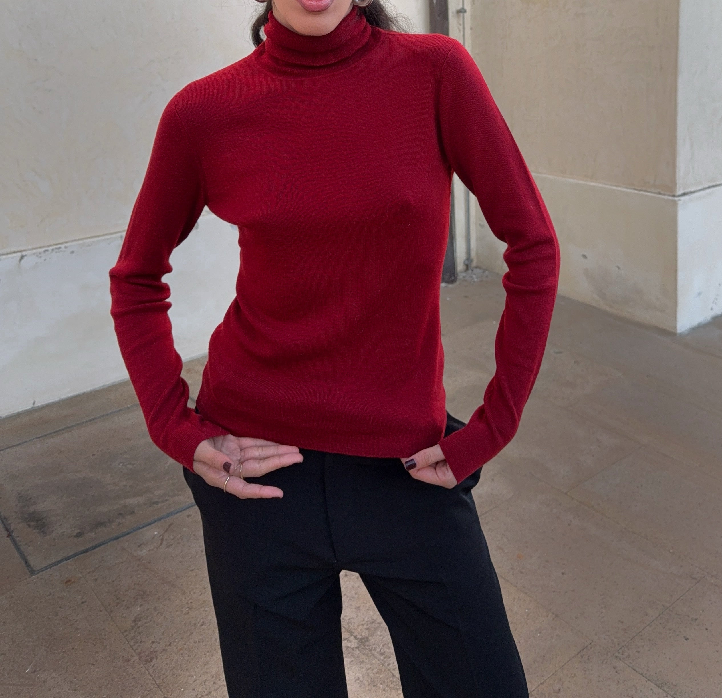 100% merino wool turtleneck