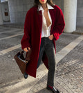 Burgundy coat