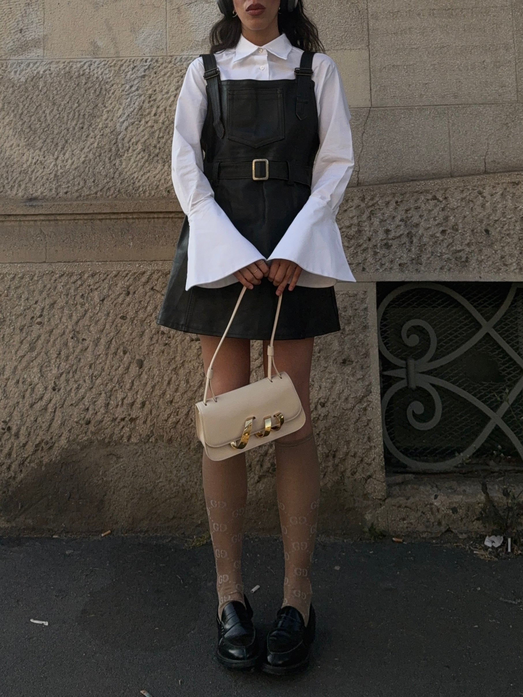 Leather dress