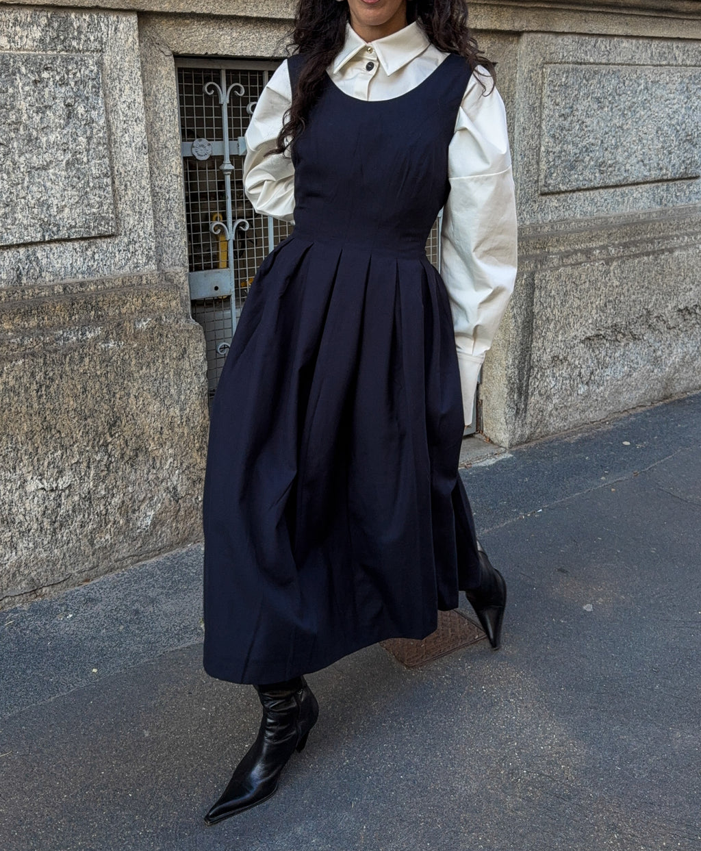 Fresco di lana Dress