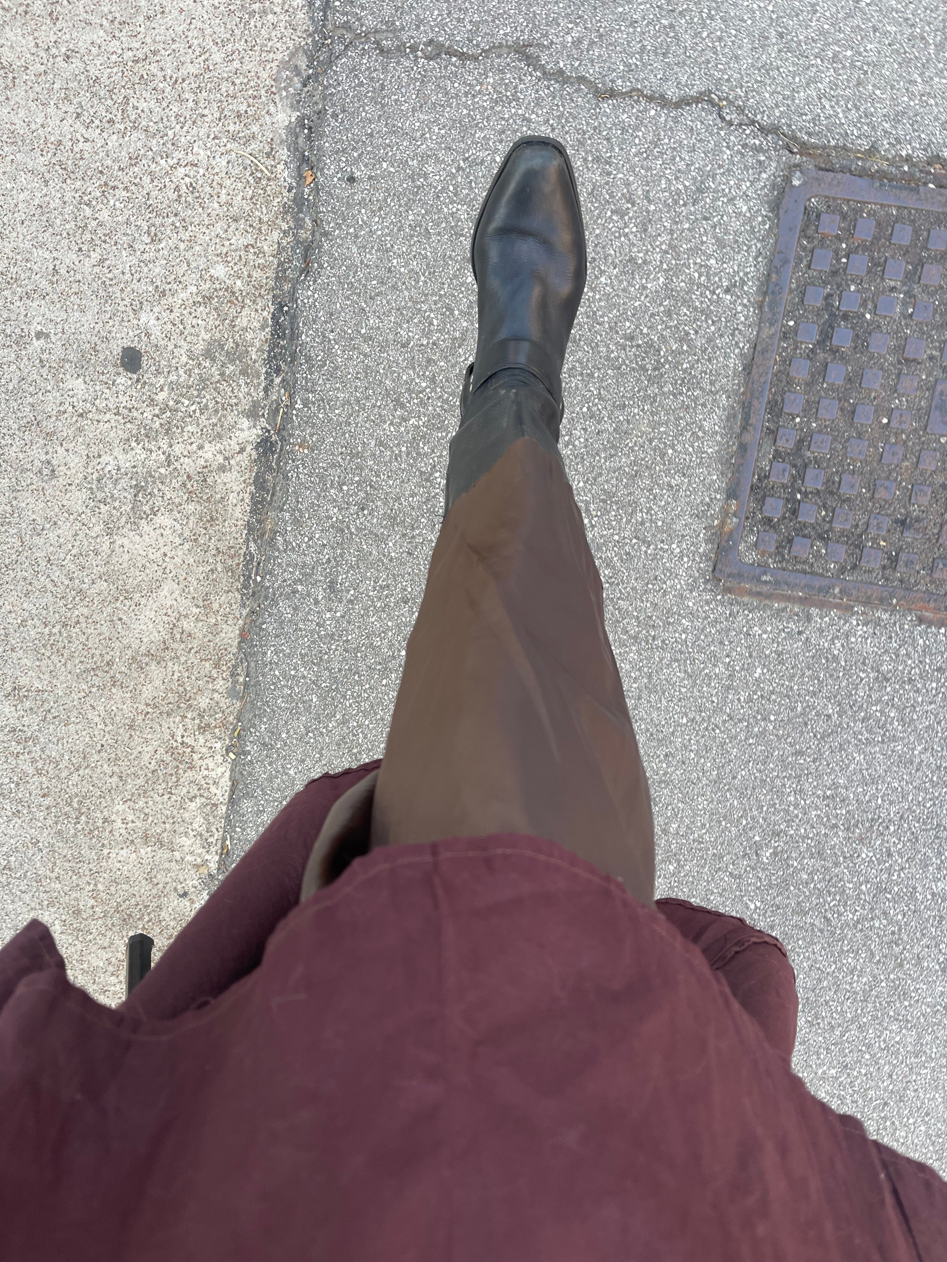 100 cotton brown skirt