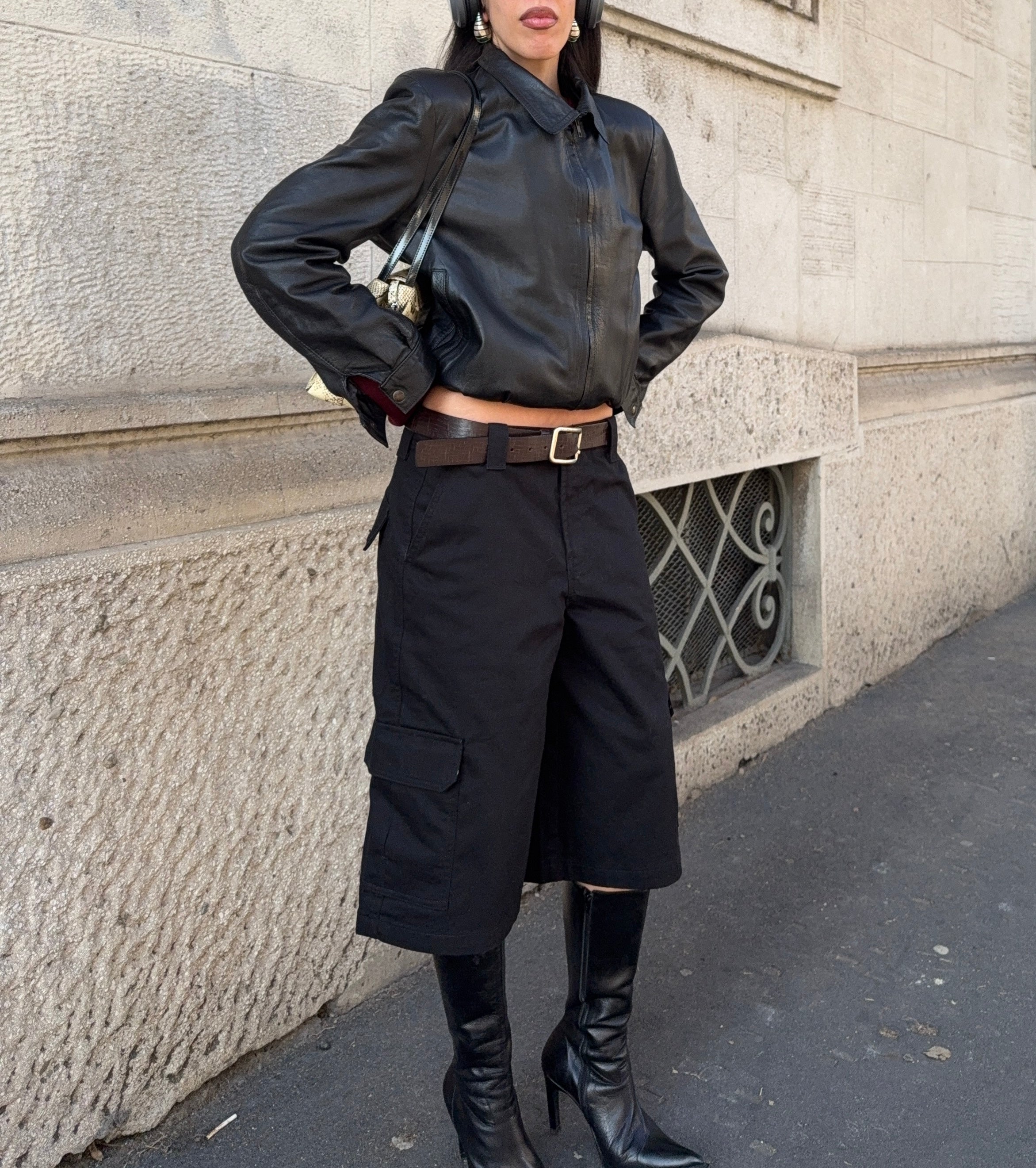 Leather jacket/ bomber
