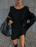 Y2k black tunic