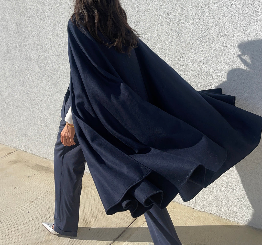 Wool cape