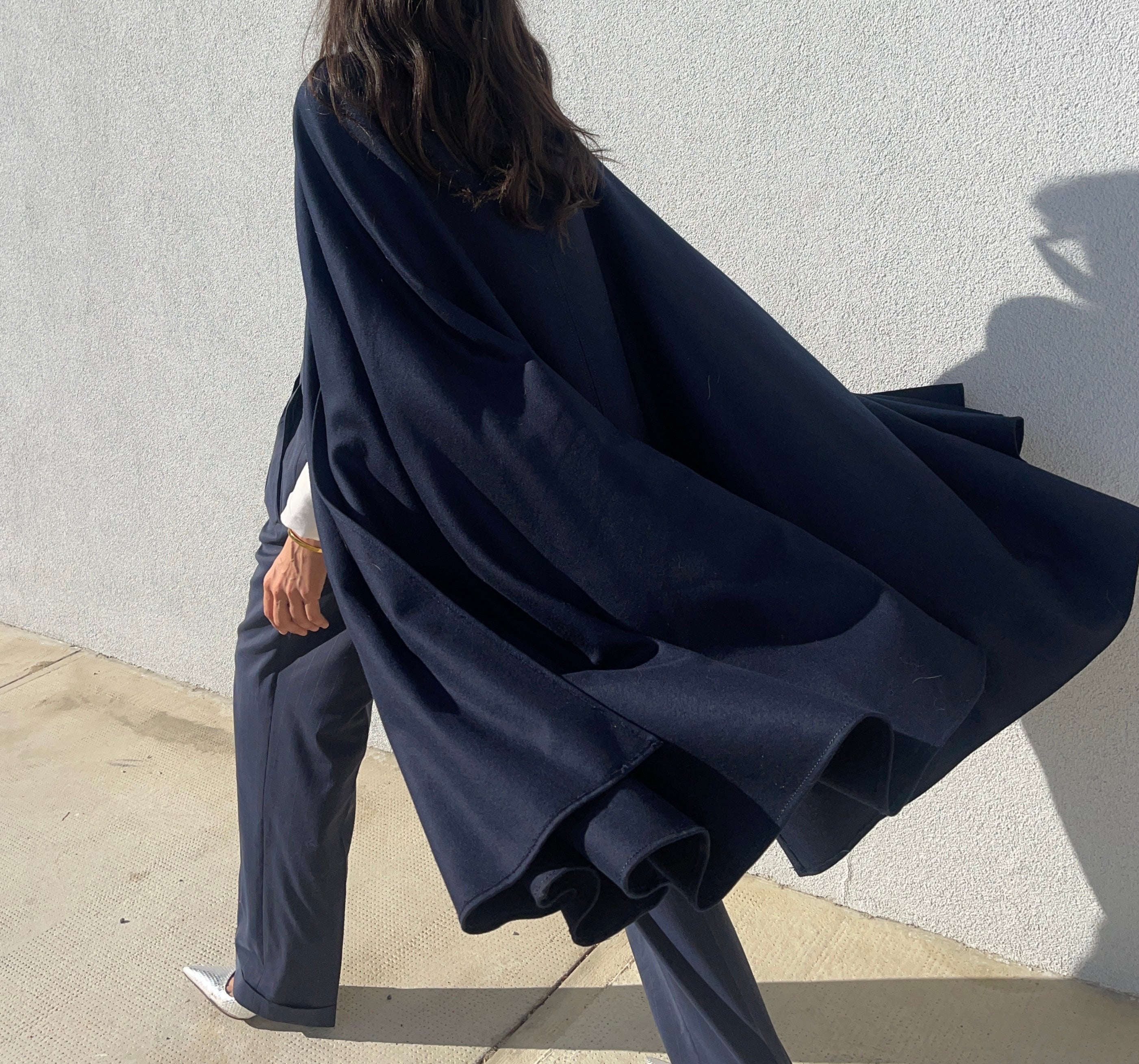 Wool cape