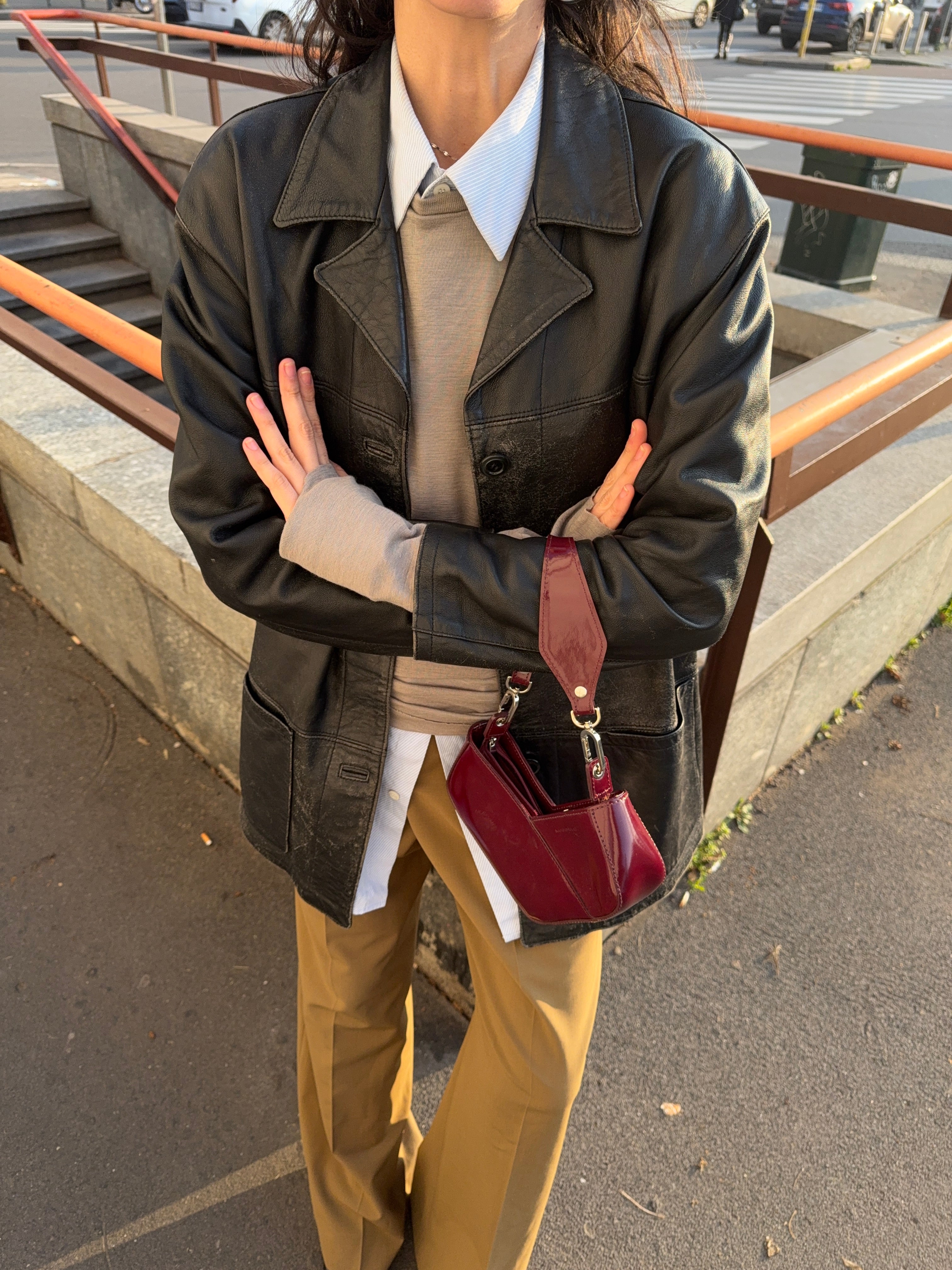 DISTRESSED Leather jacket