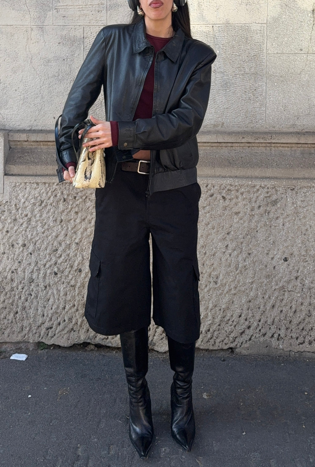 Leather jacket/ bomber