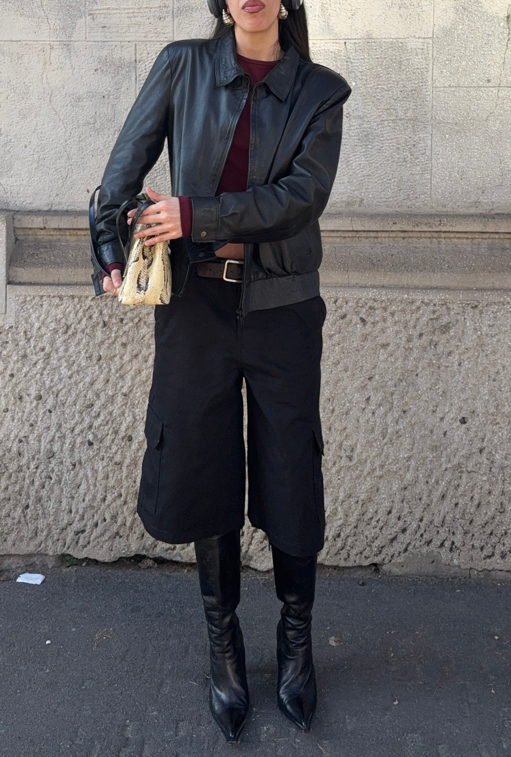 Leather jacket/ bomber