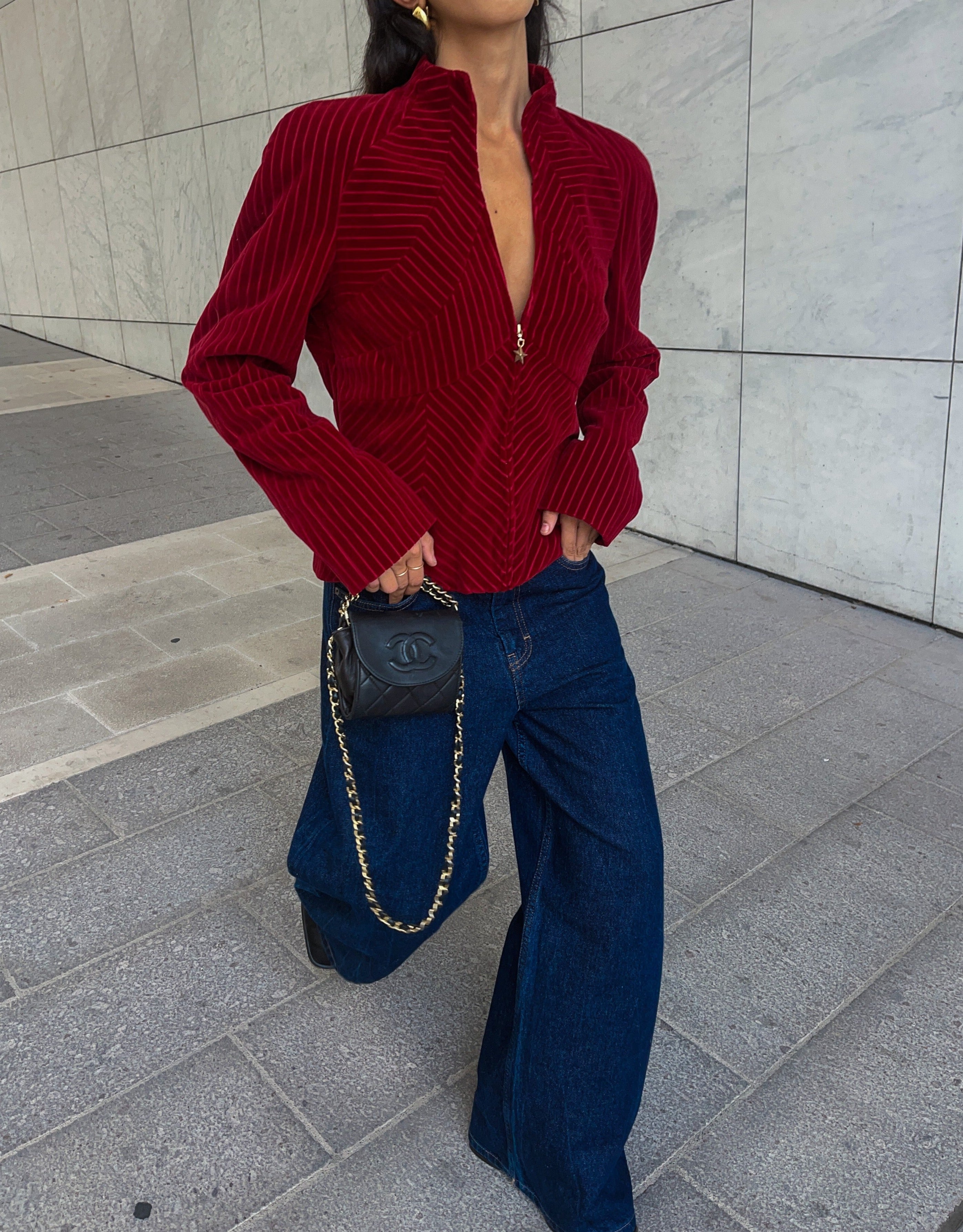 MUGLER velvet jacket