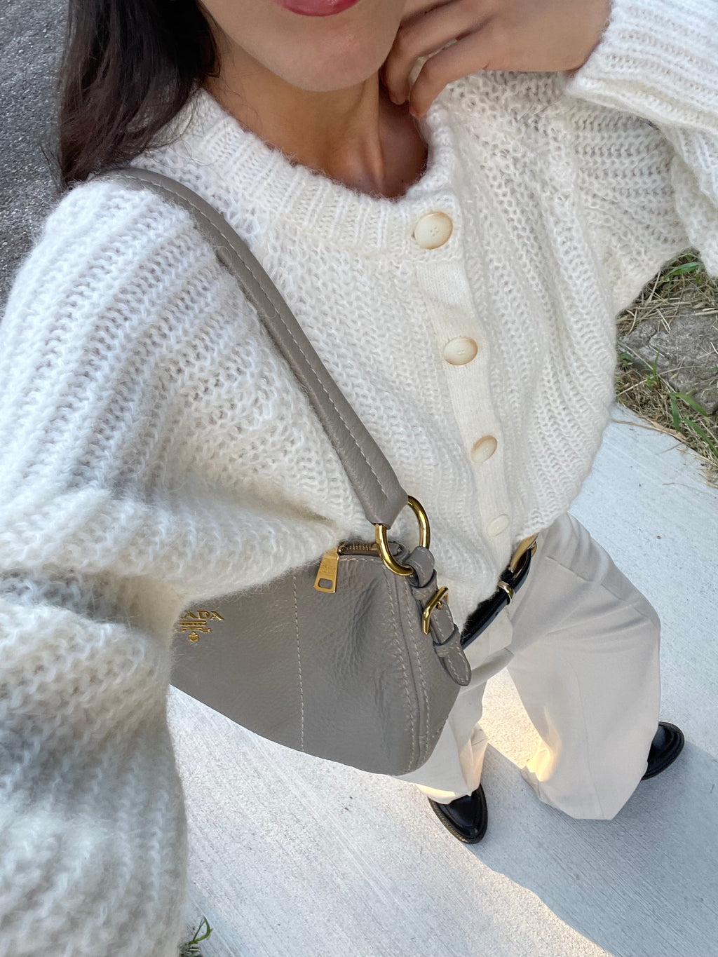 White marella trousers