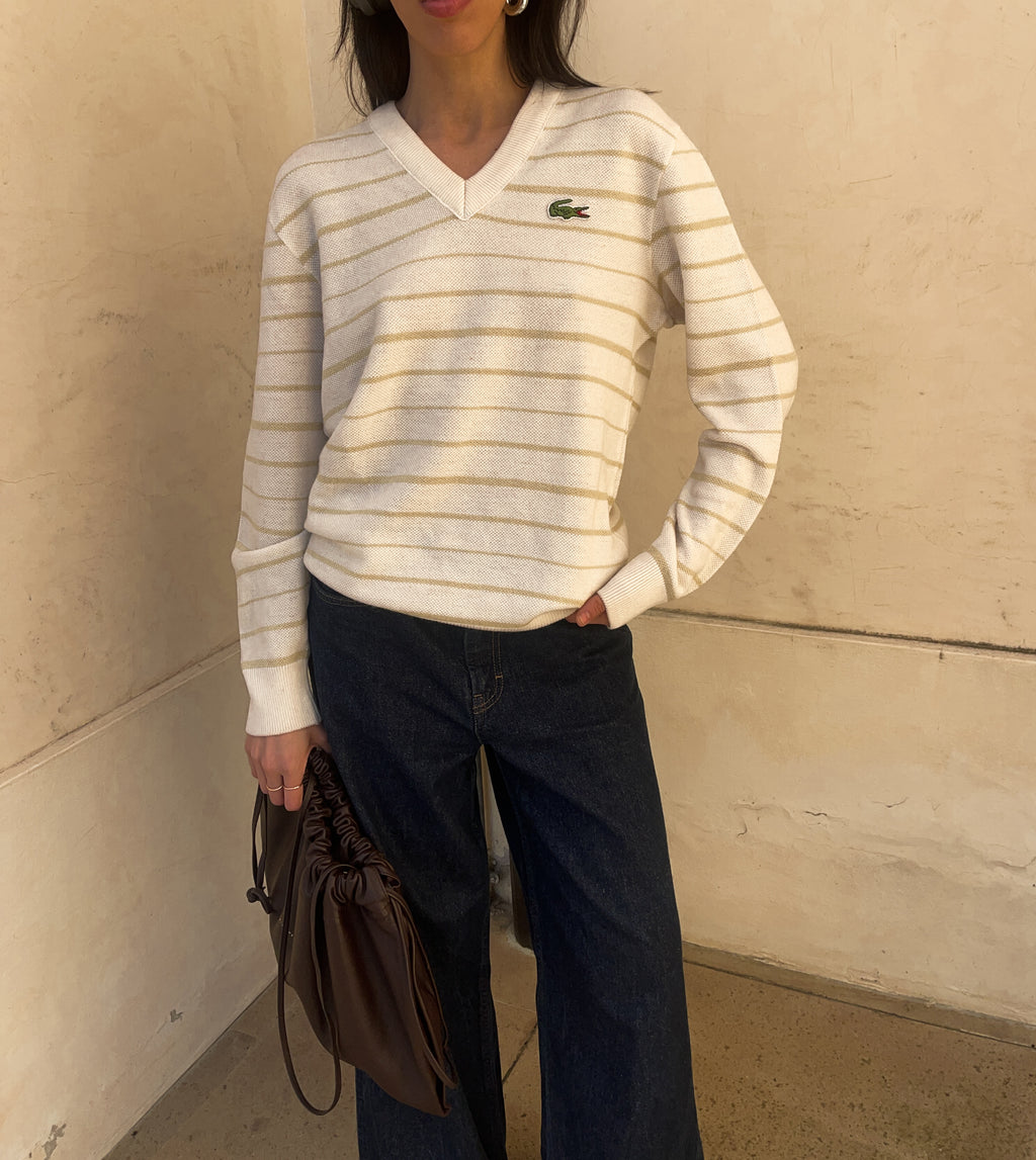 Lacoste vintage striped sweater