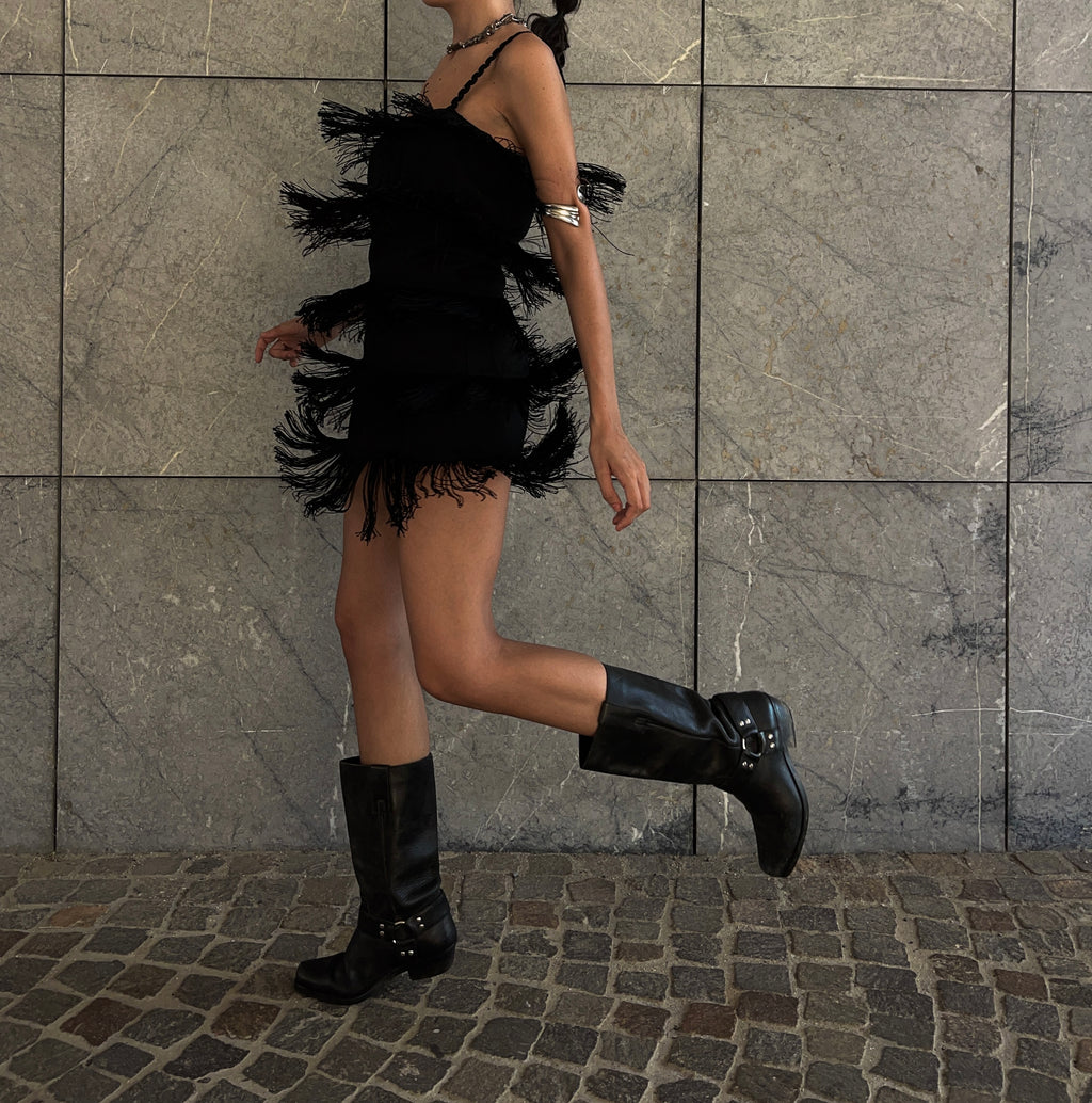 Fringed vintage dress