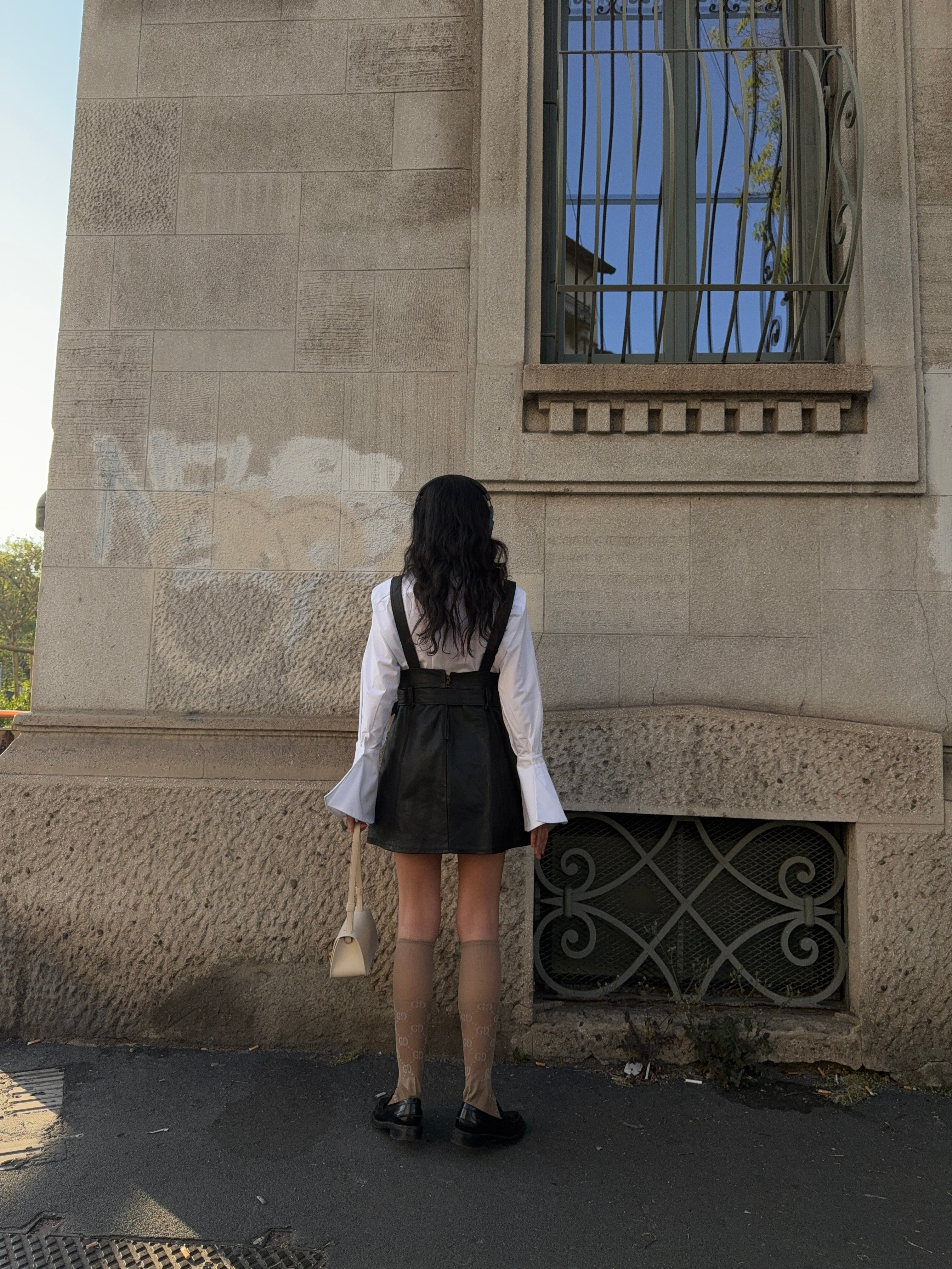 Leather dress