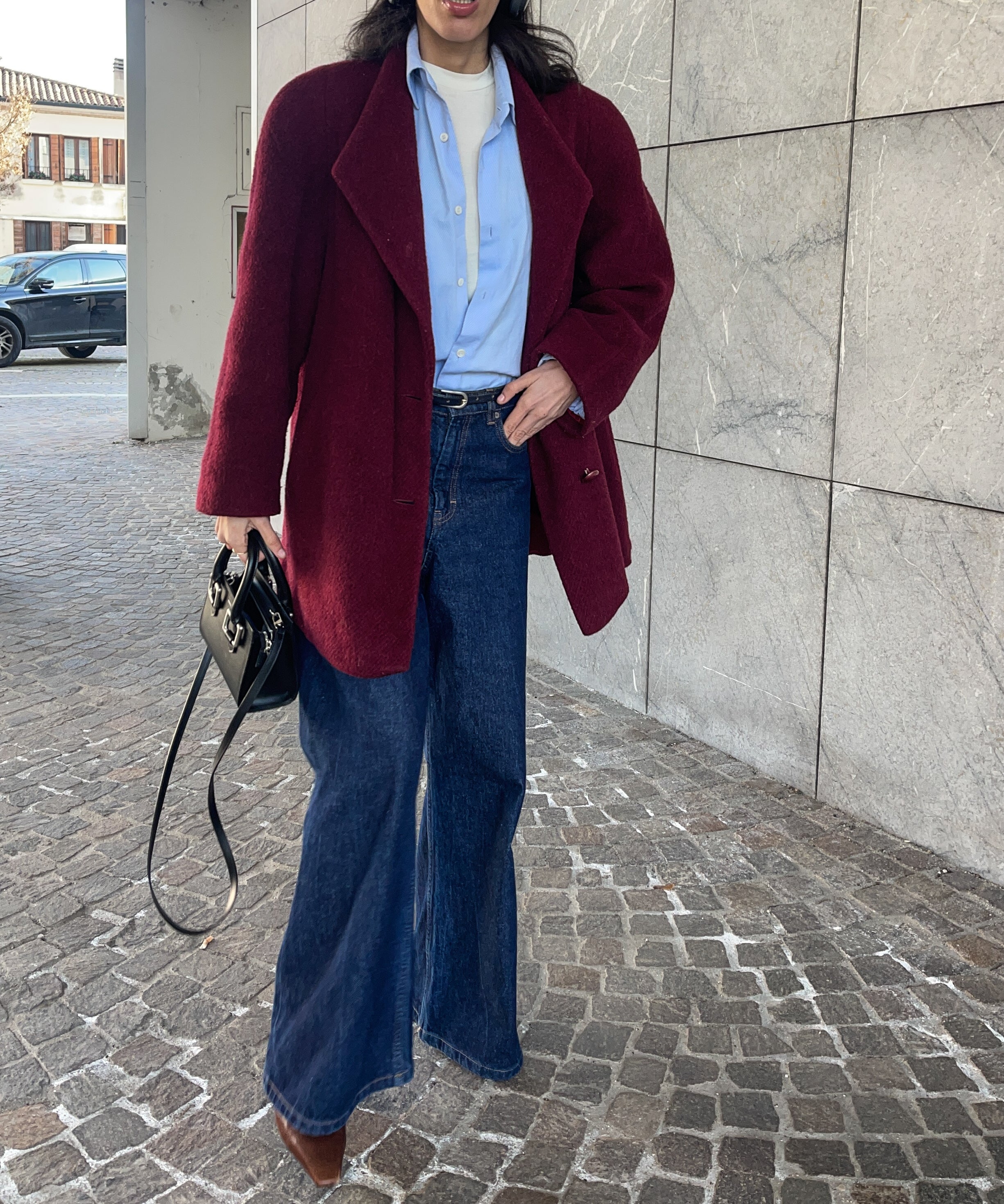 Burgundy VINTAGE short coat