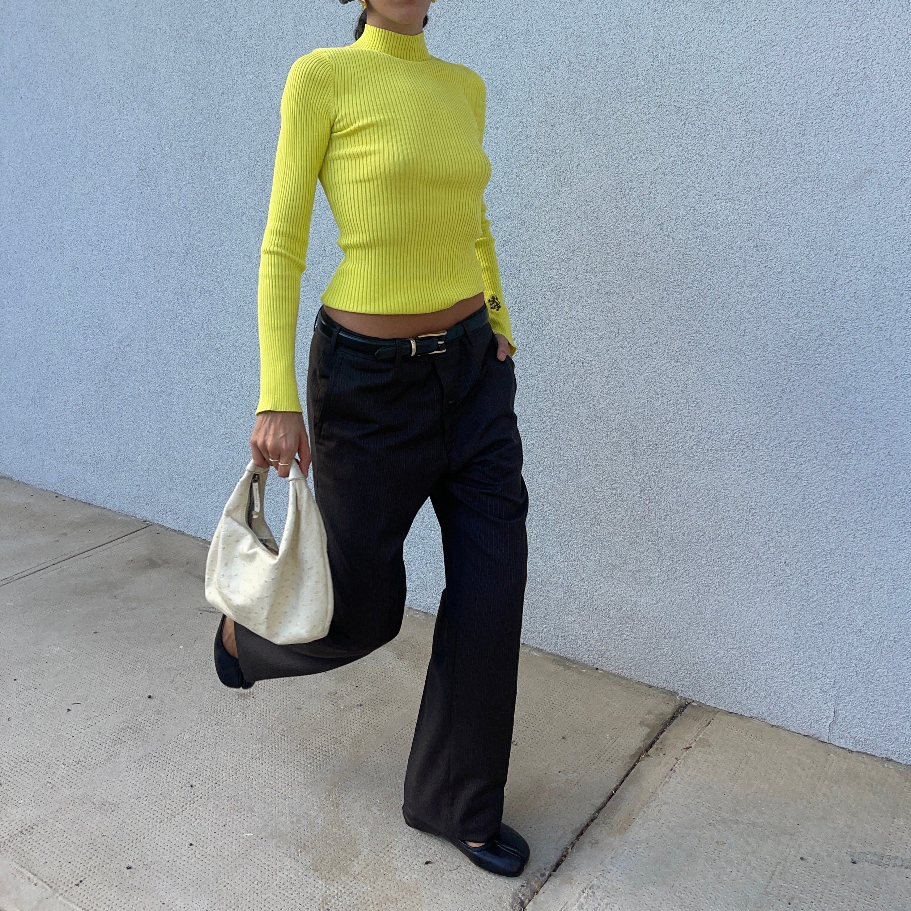 Pinstripe trousers