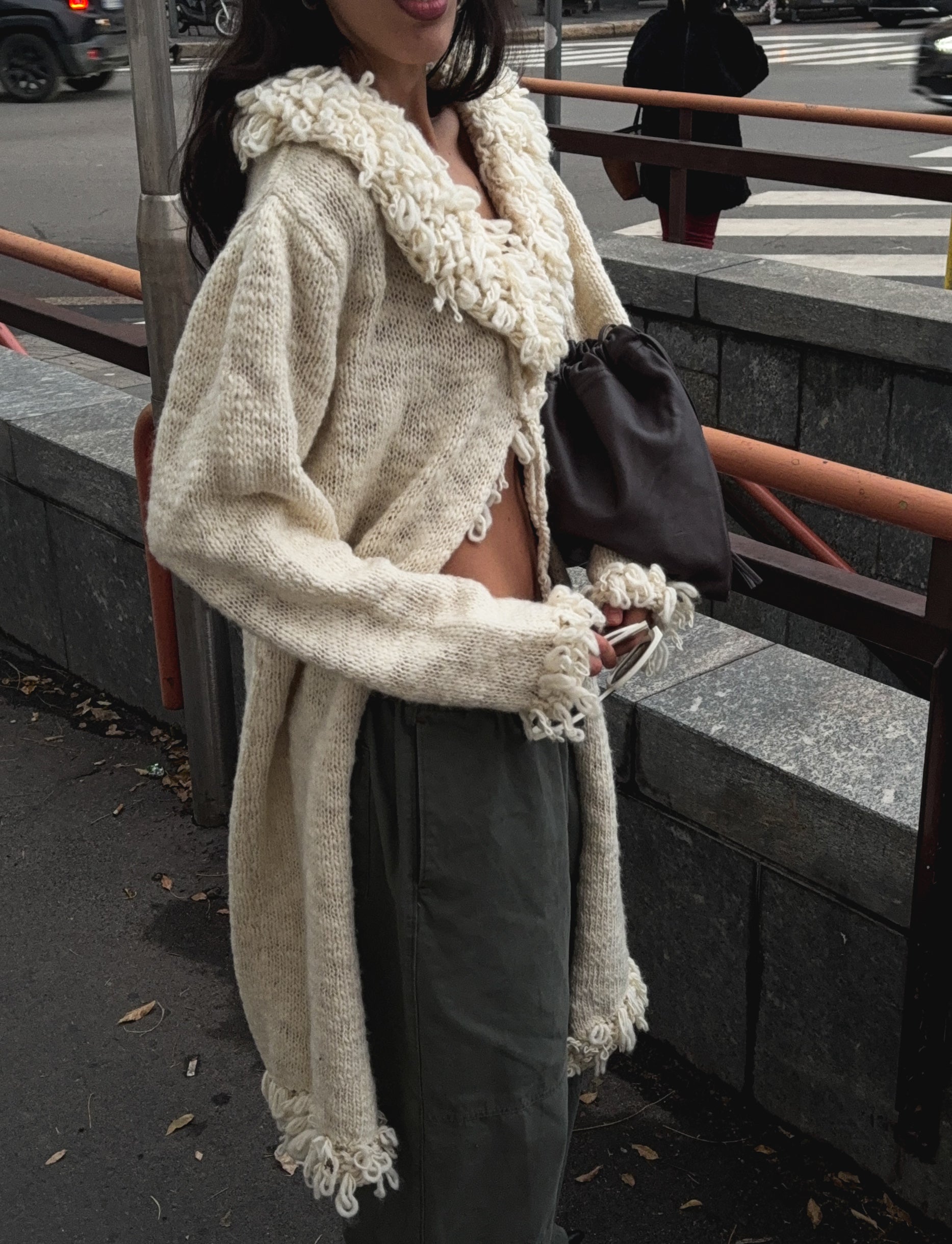 100 wool mocio cardigan