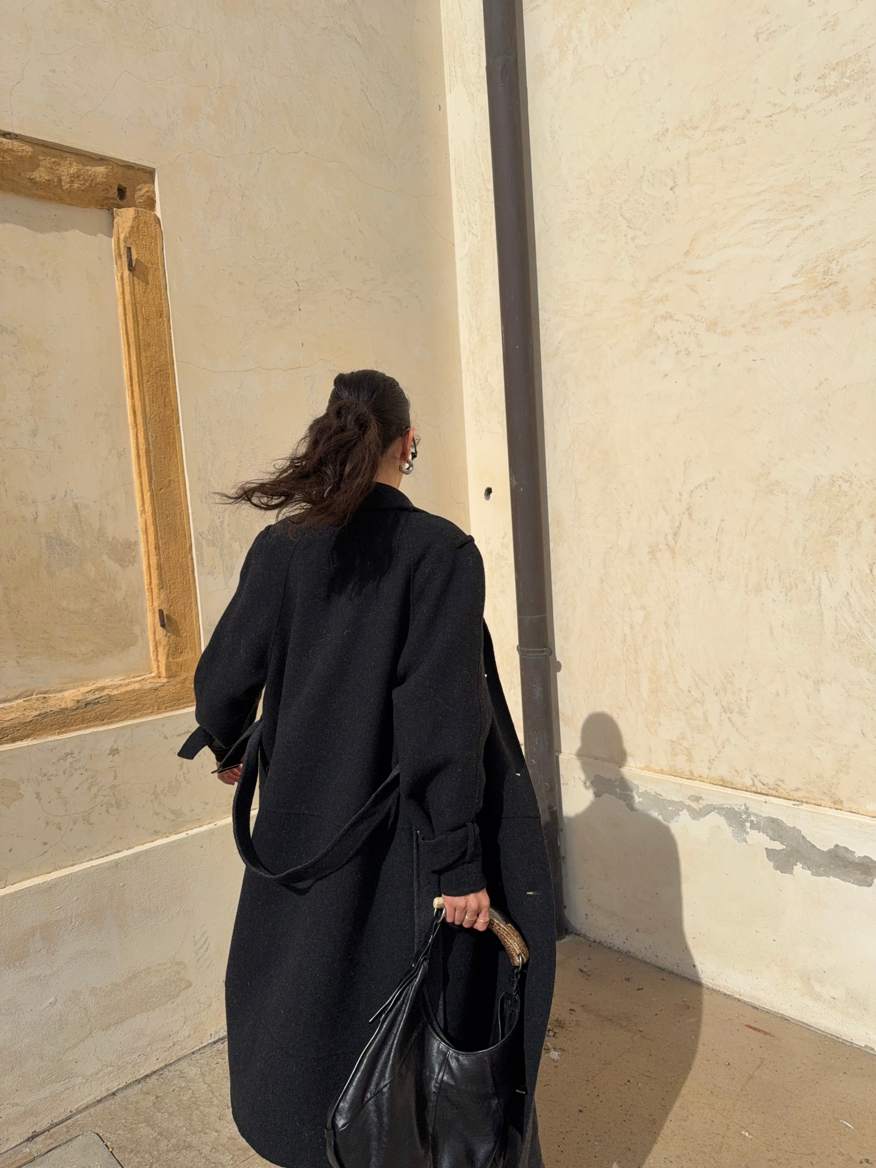 wool cashmere grey coat