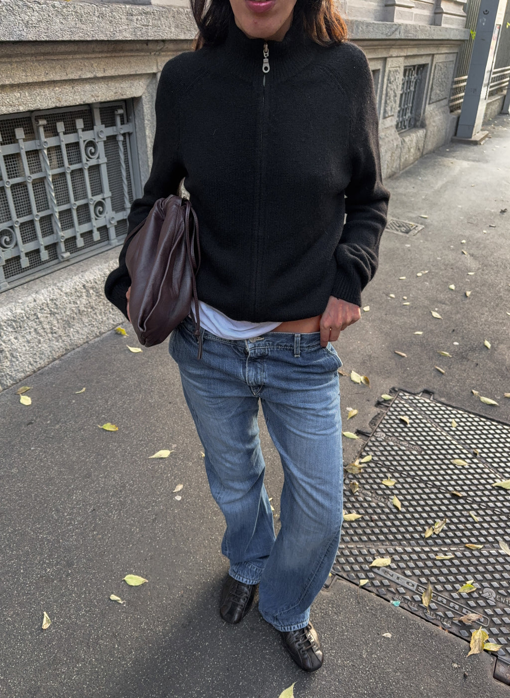 100 % cashmere zip cardigan