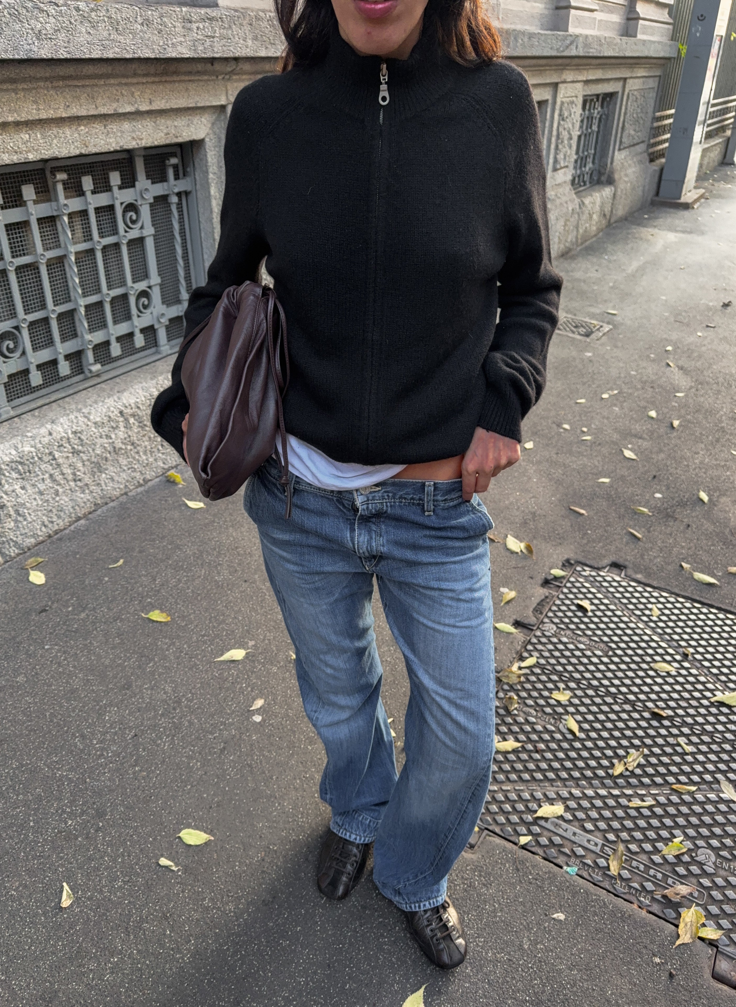 100 % cashmere zip cardigan