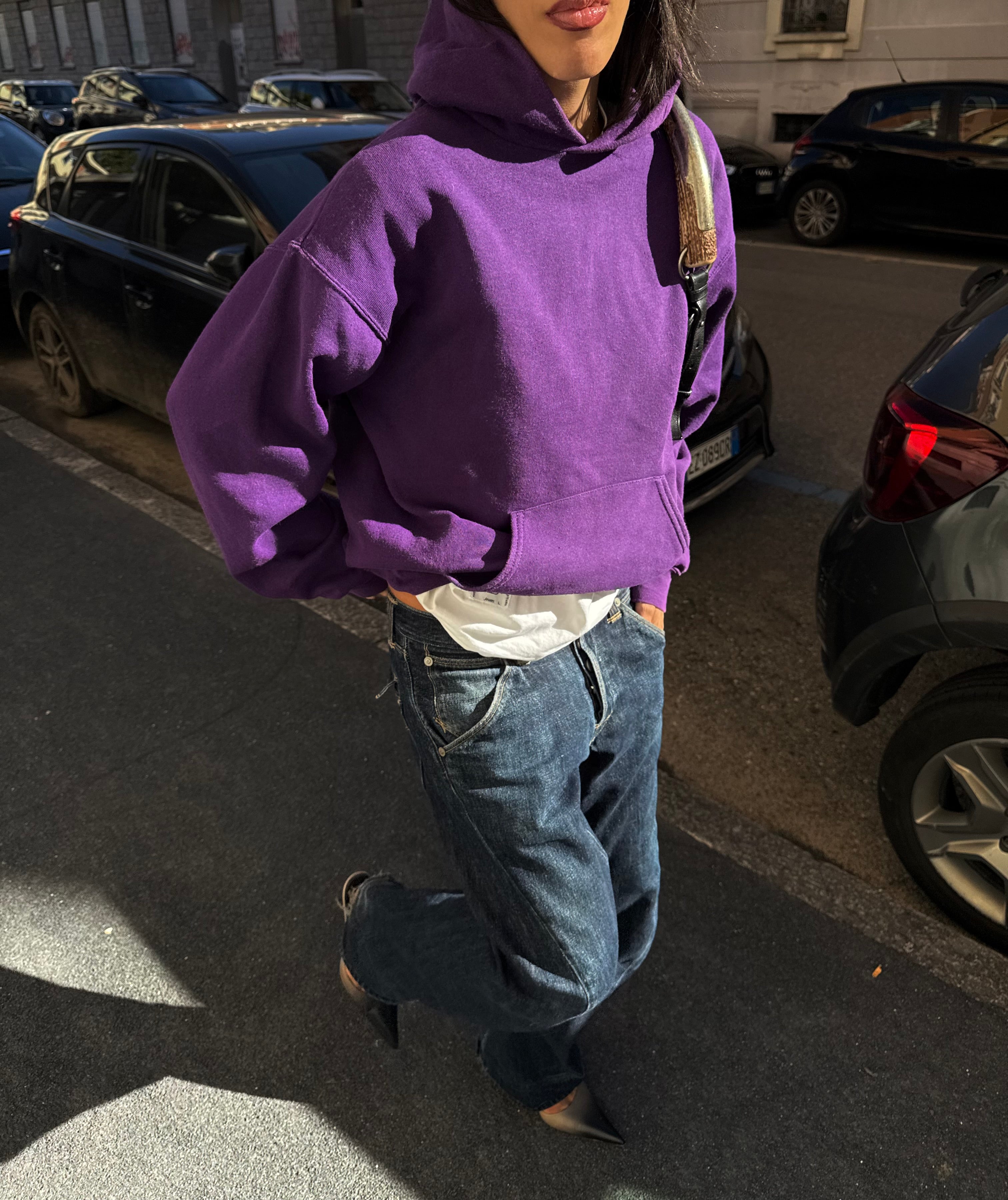 Vintage violet hoodie