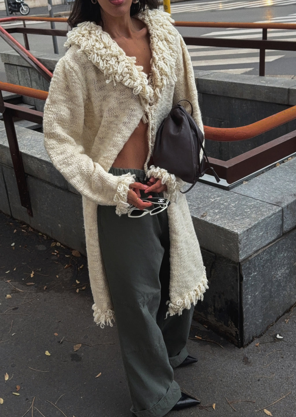 100 wool mocio cardigan