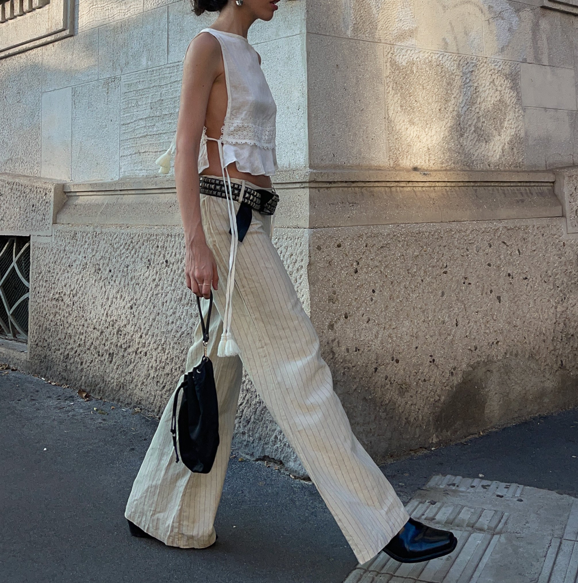 100 linen trousers