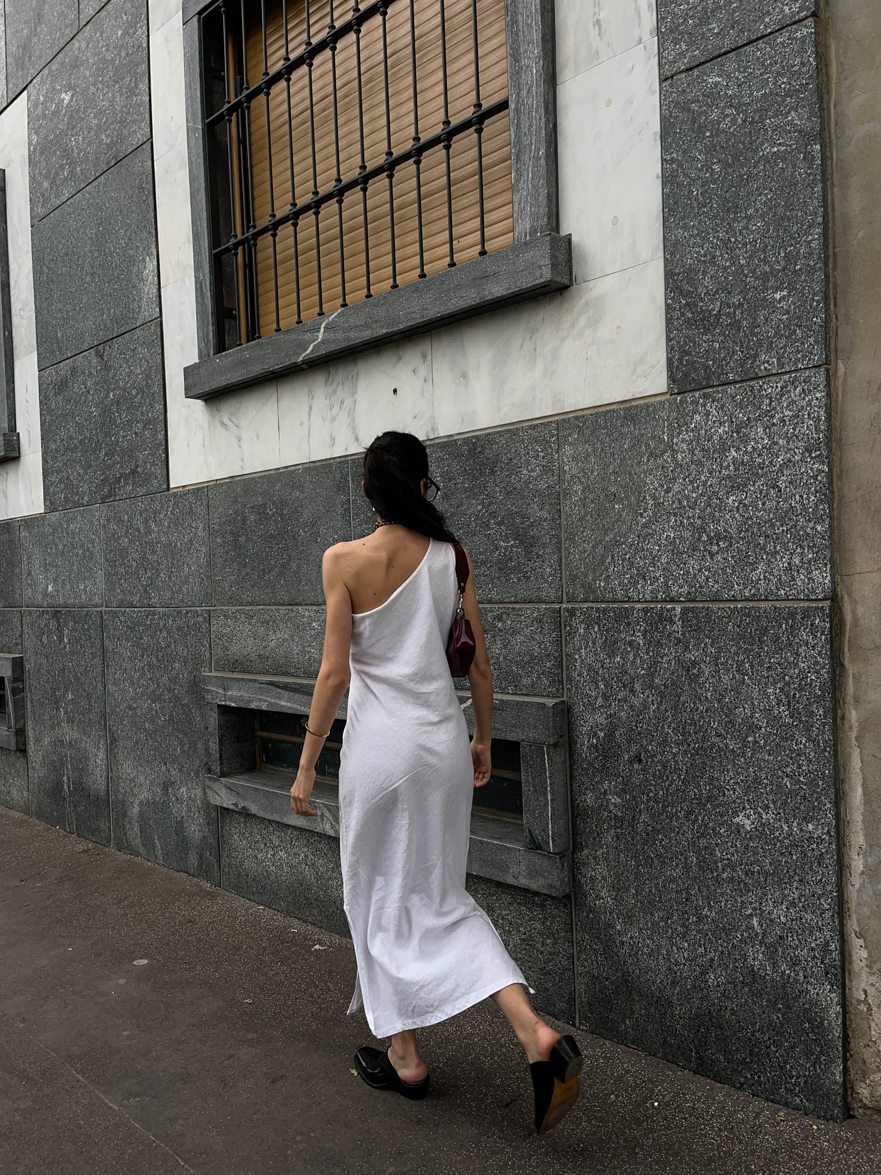 Monospalla linen dress