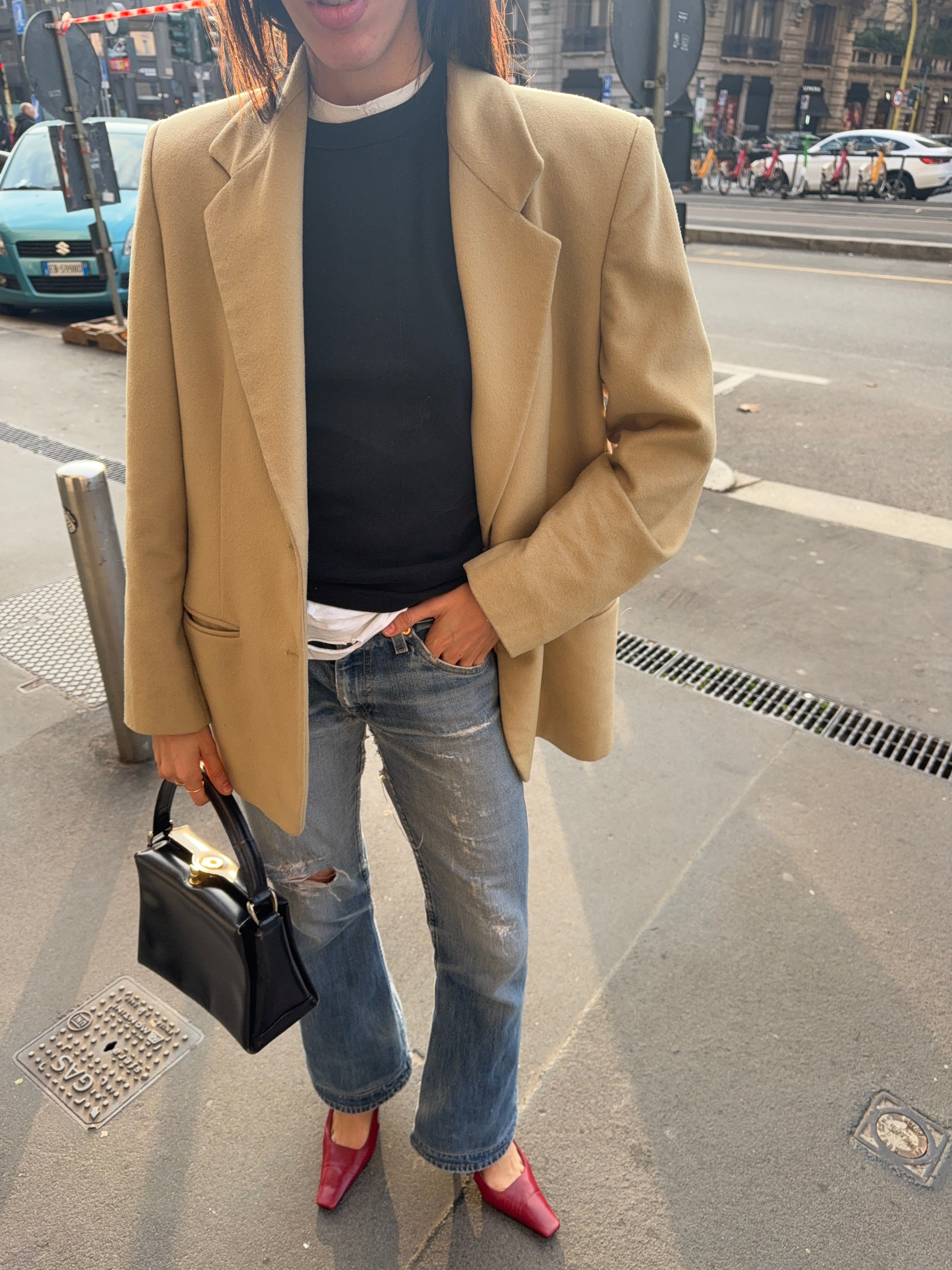 Camel wool blazer