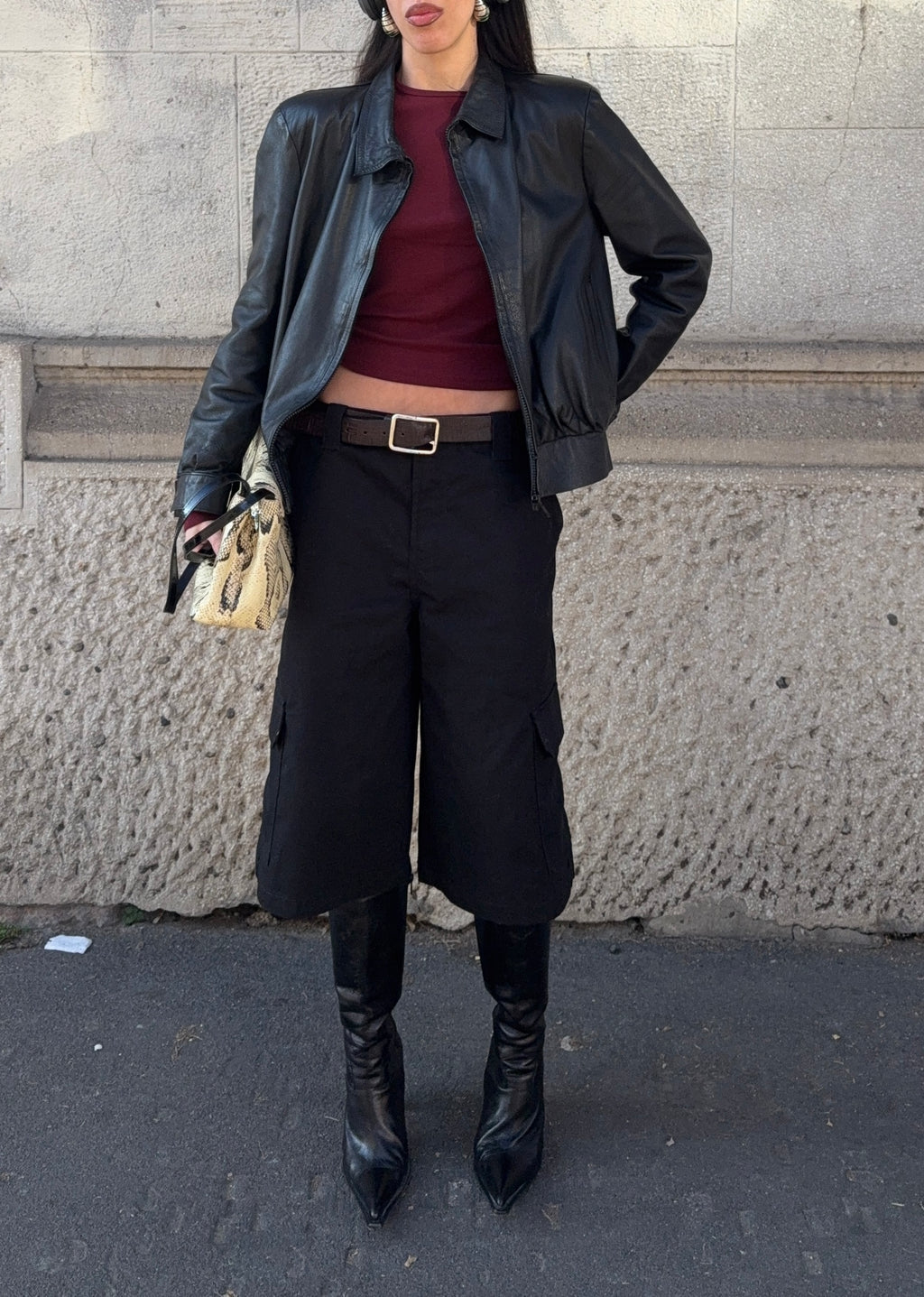Leather jacket/ bomber