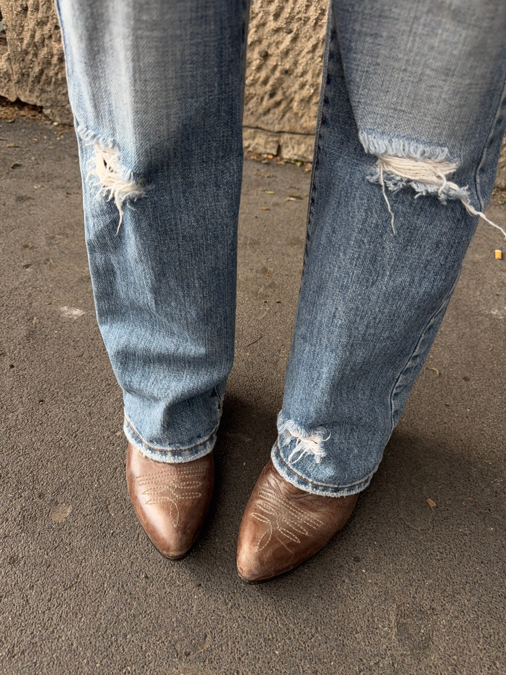 Low waist bootcut jeans