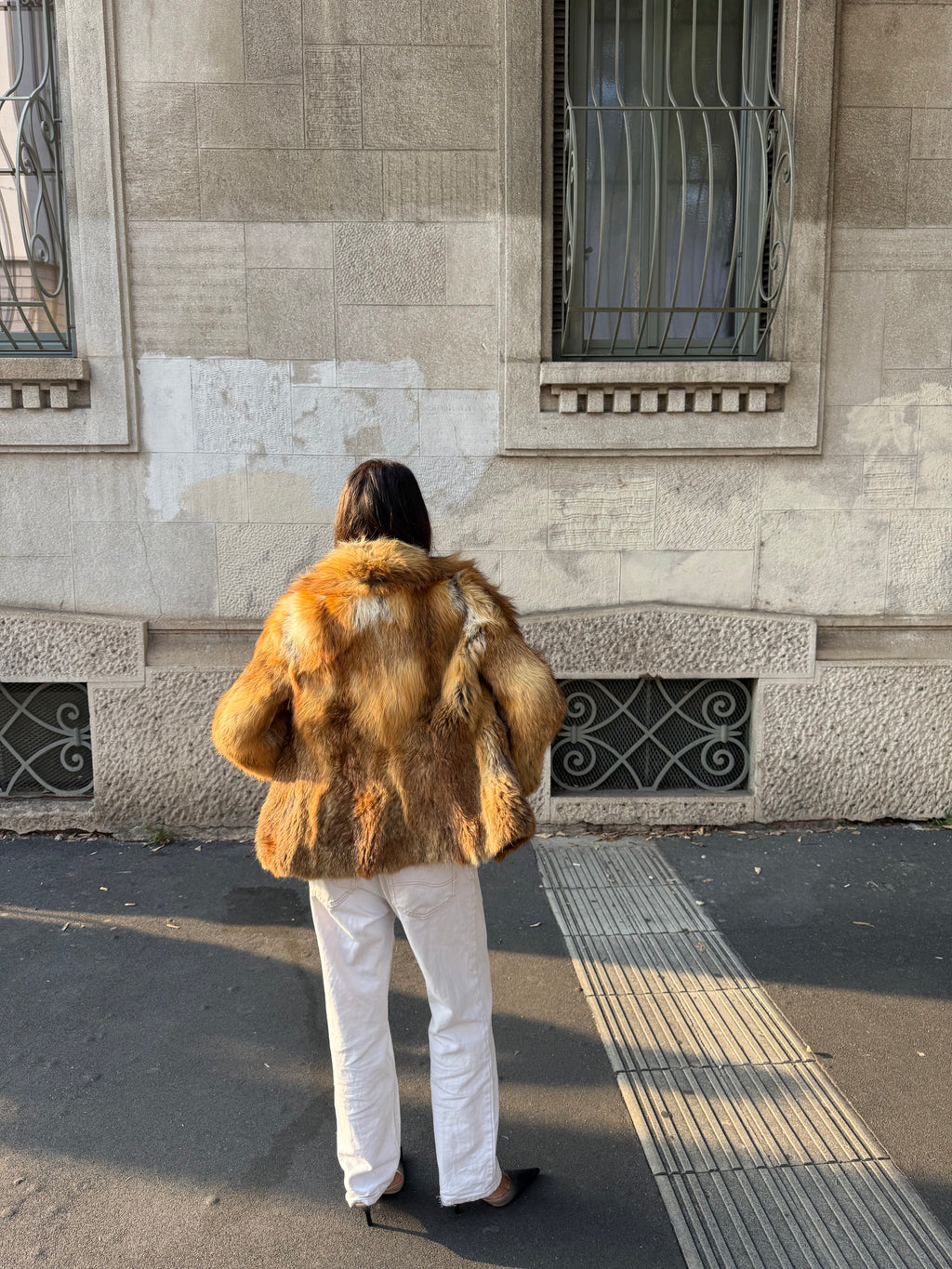Fox fur vintage jacket