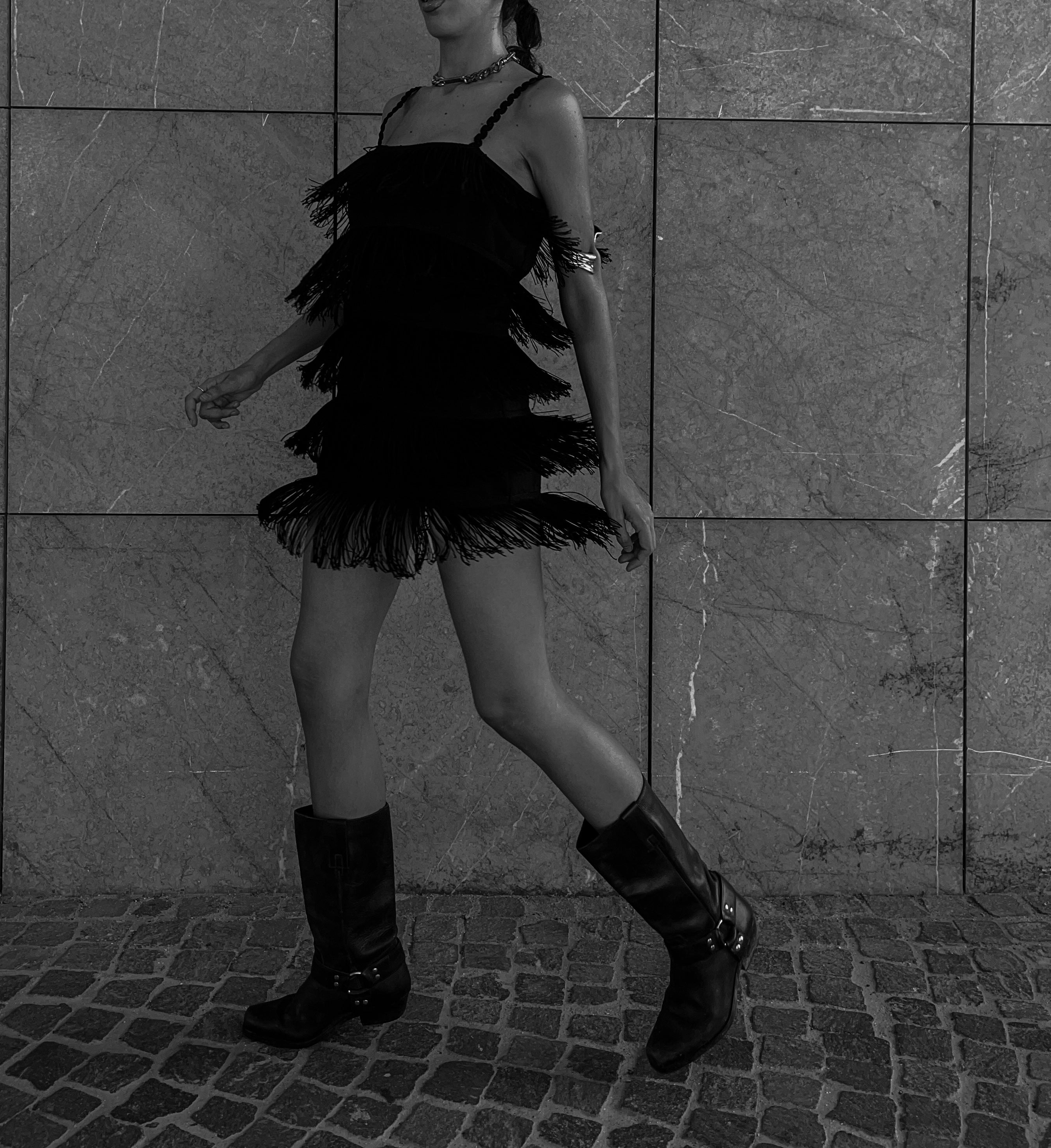 Fringed vintage dress