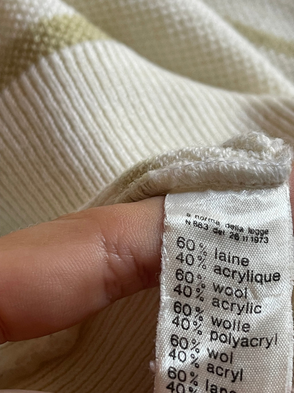 Lacoste vintage striped sweater