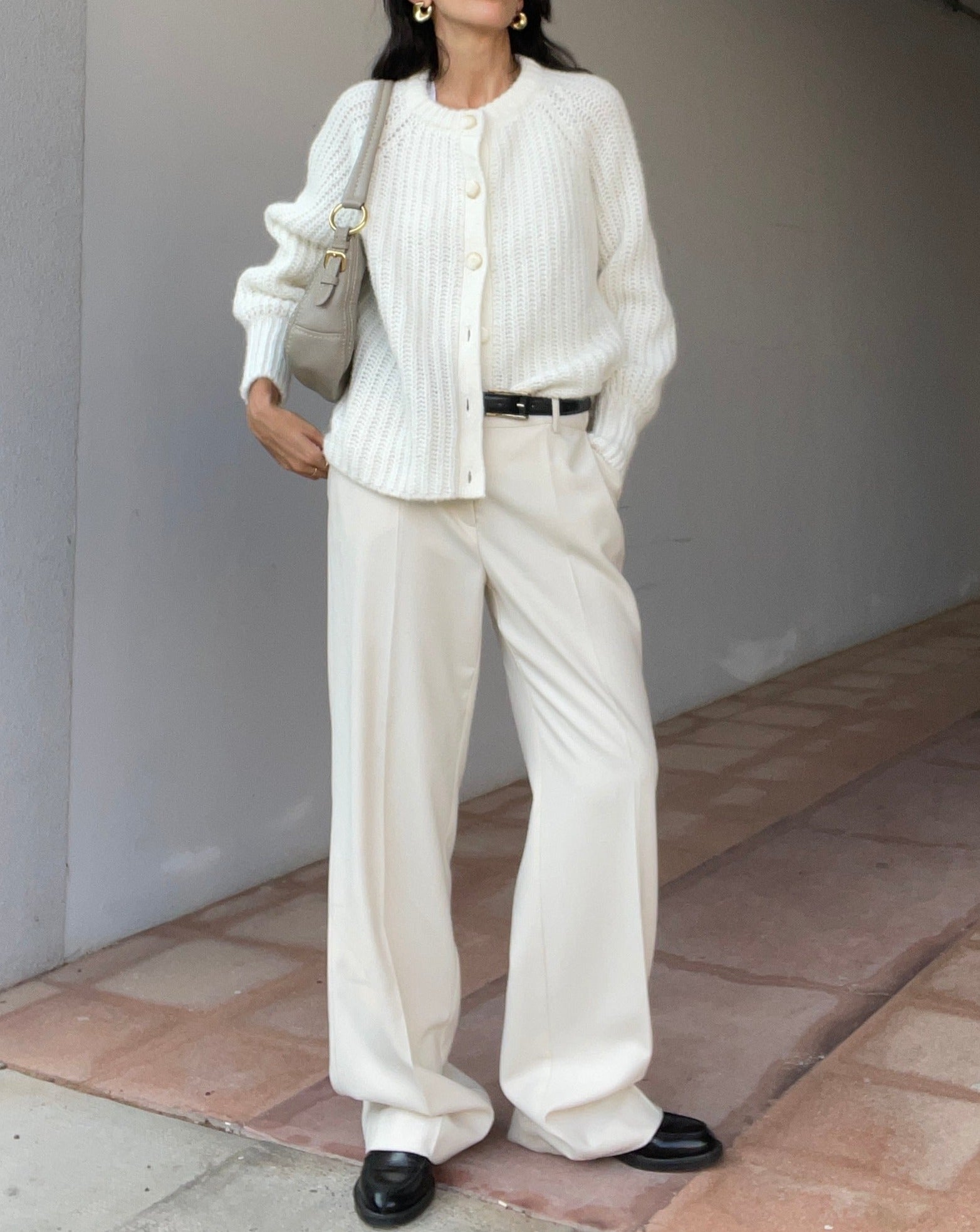 White marella trousers