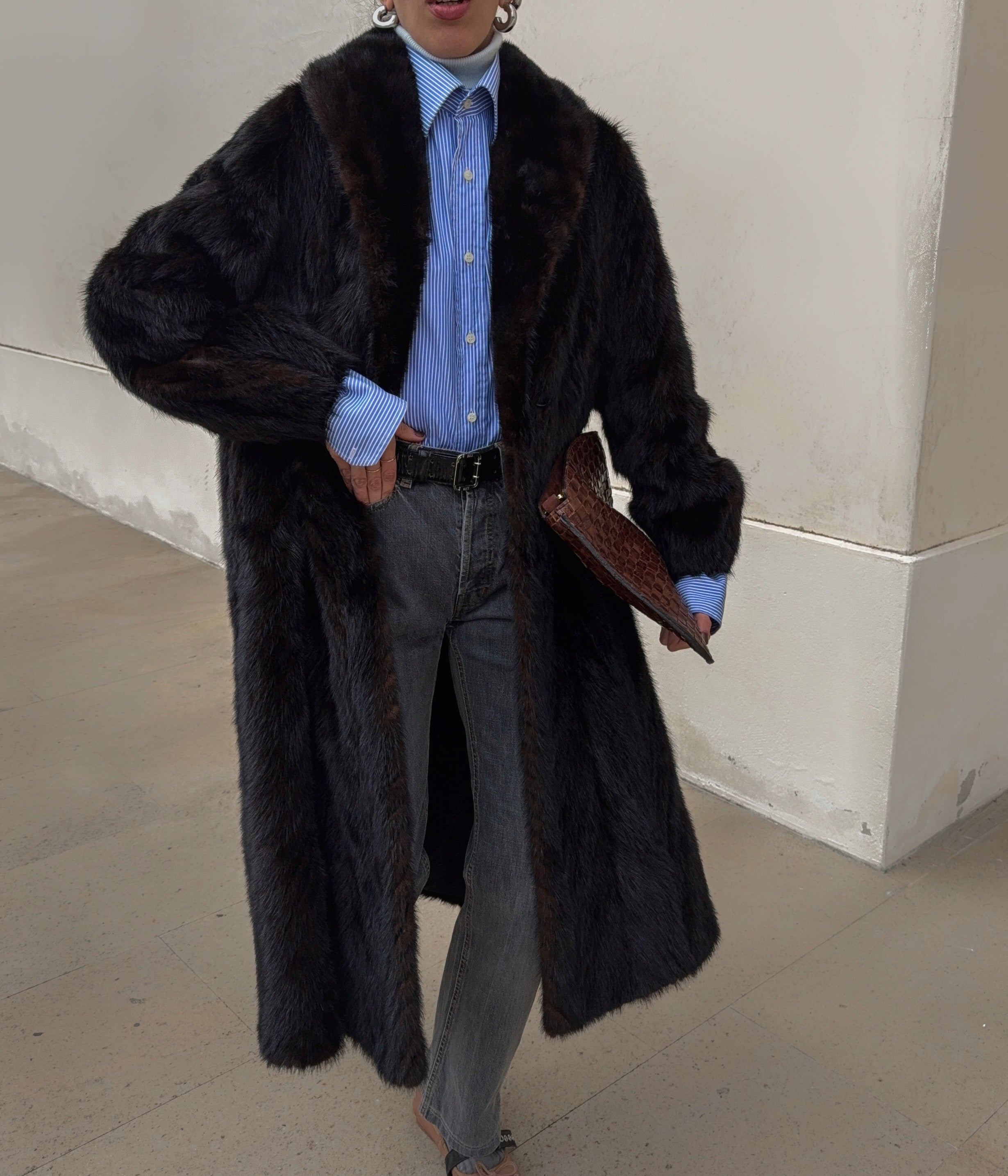 Mink fur coat