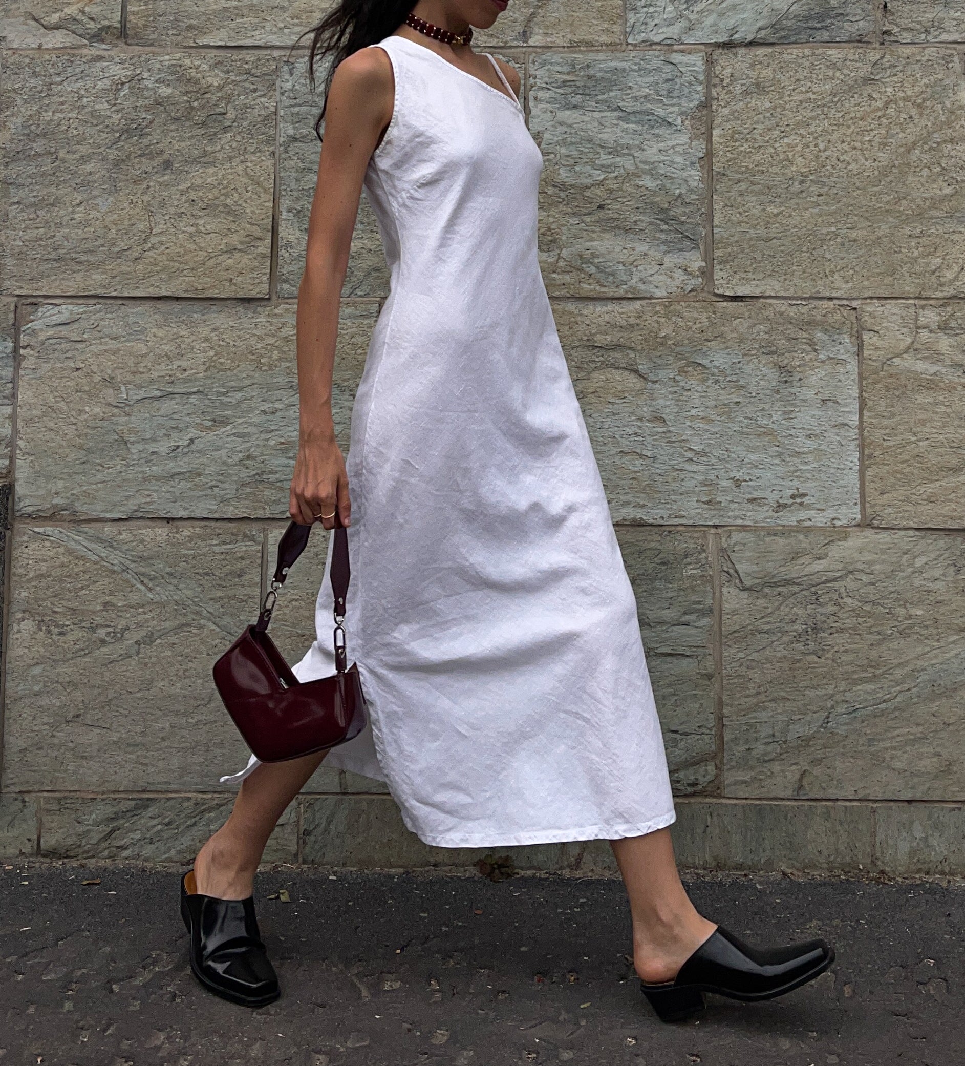 Monospalla linen dress