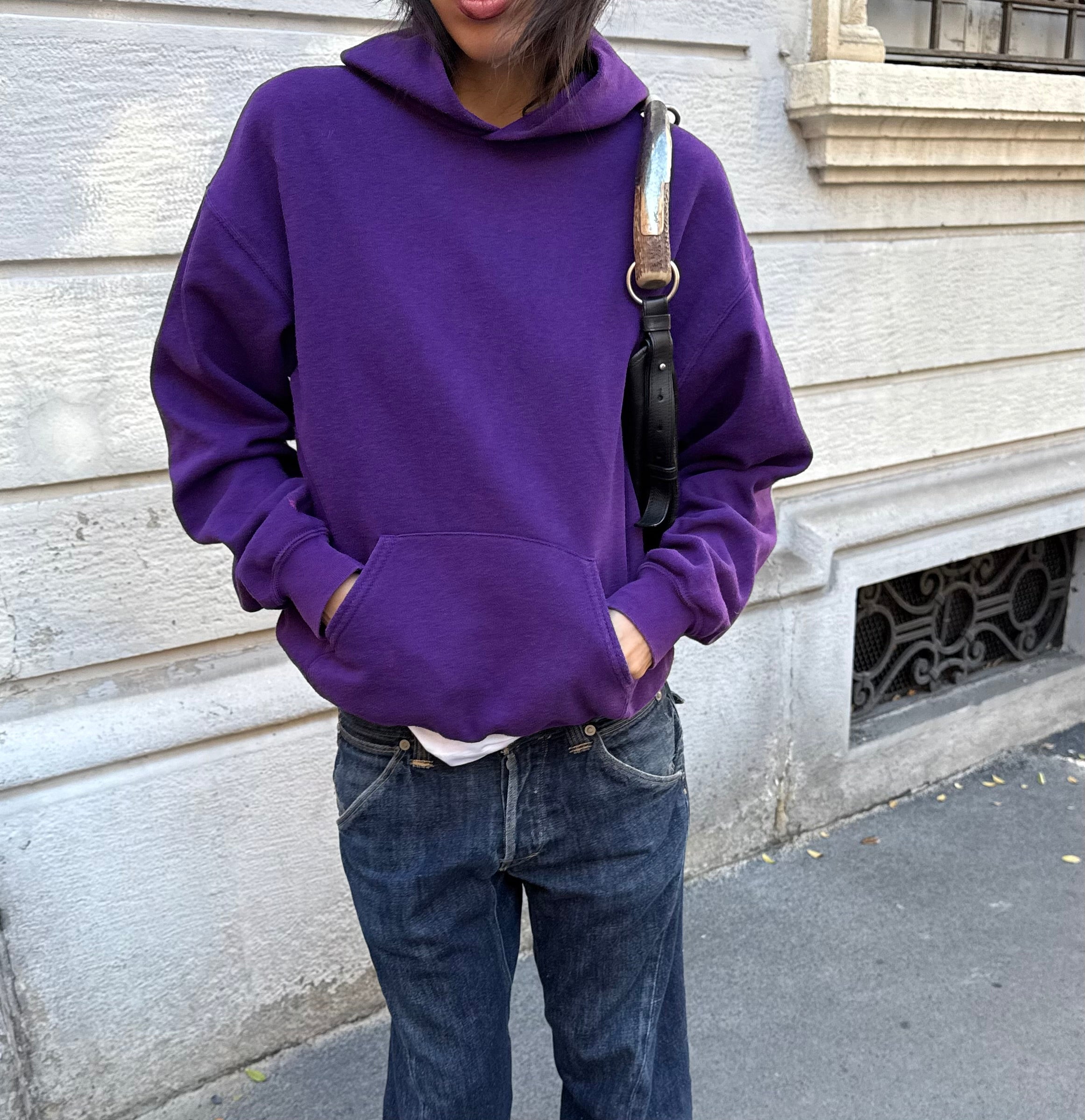 Vintage violet hoodie
