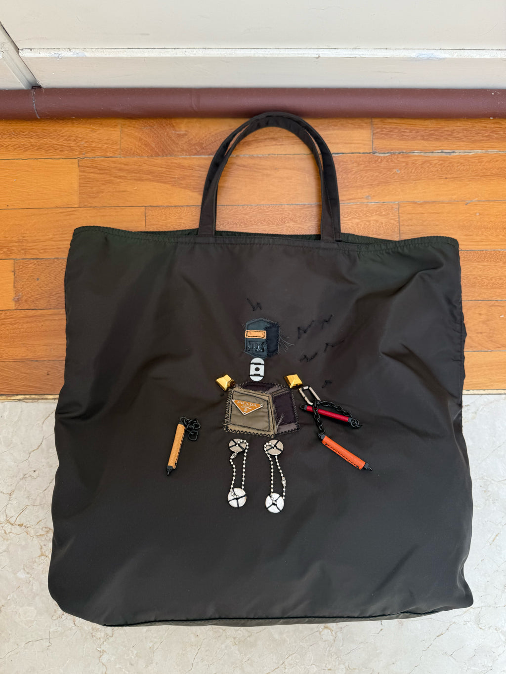 Prada robot 2005 tote bag