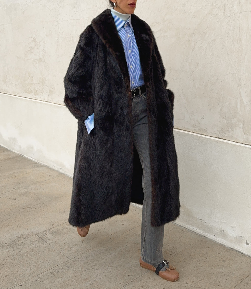 Mink fur coat