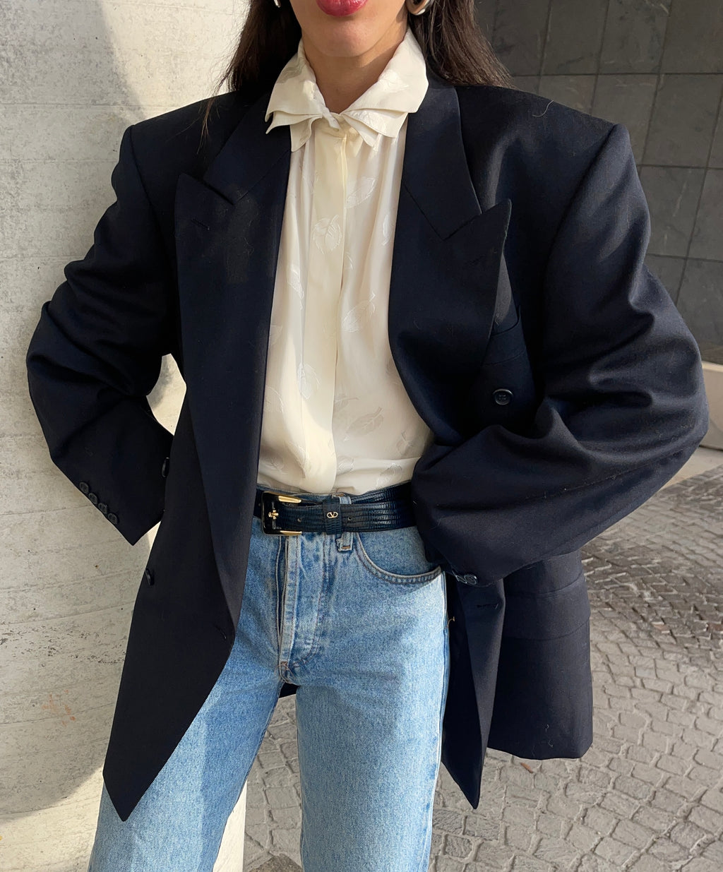 Triple collar Silk shirt
