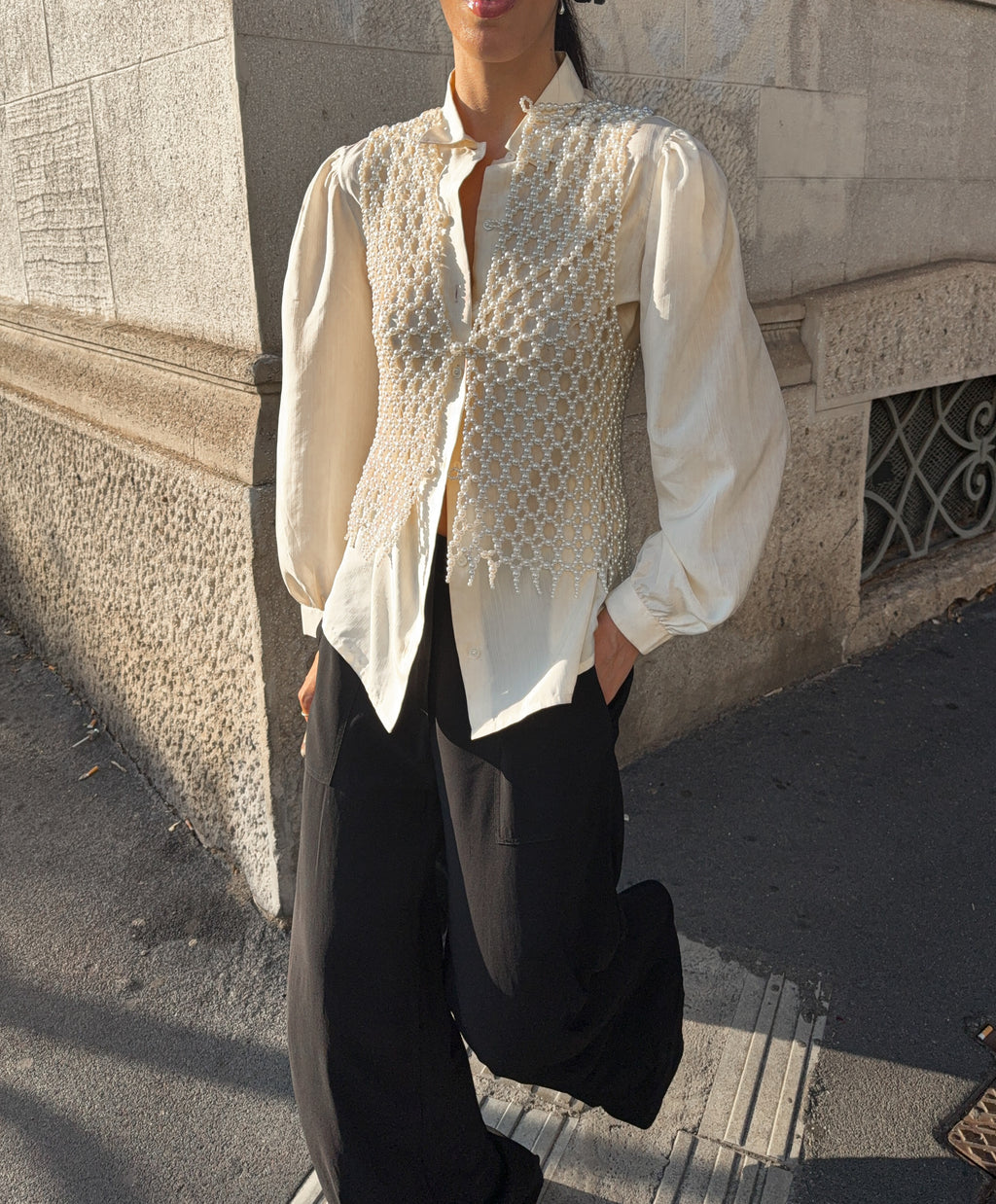100 silk palloncino shirt