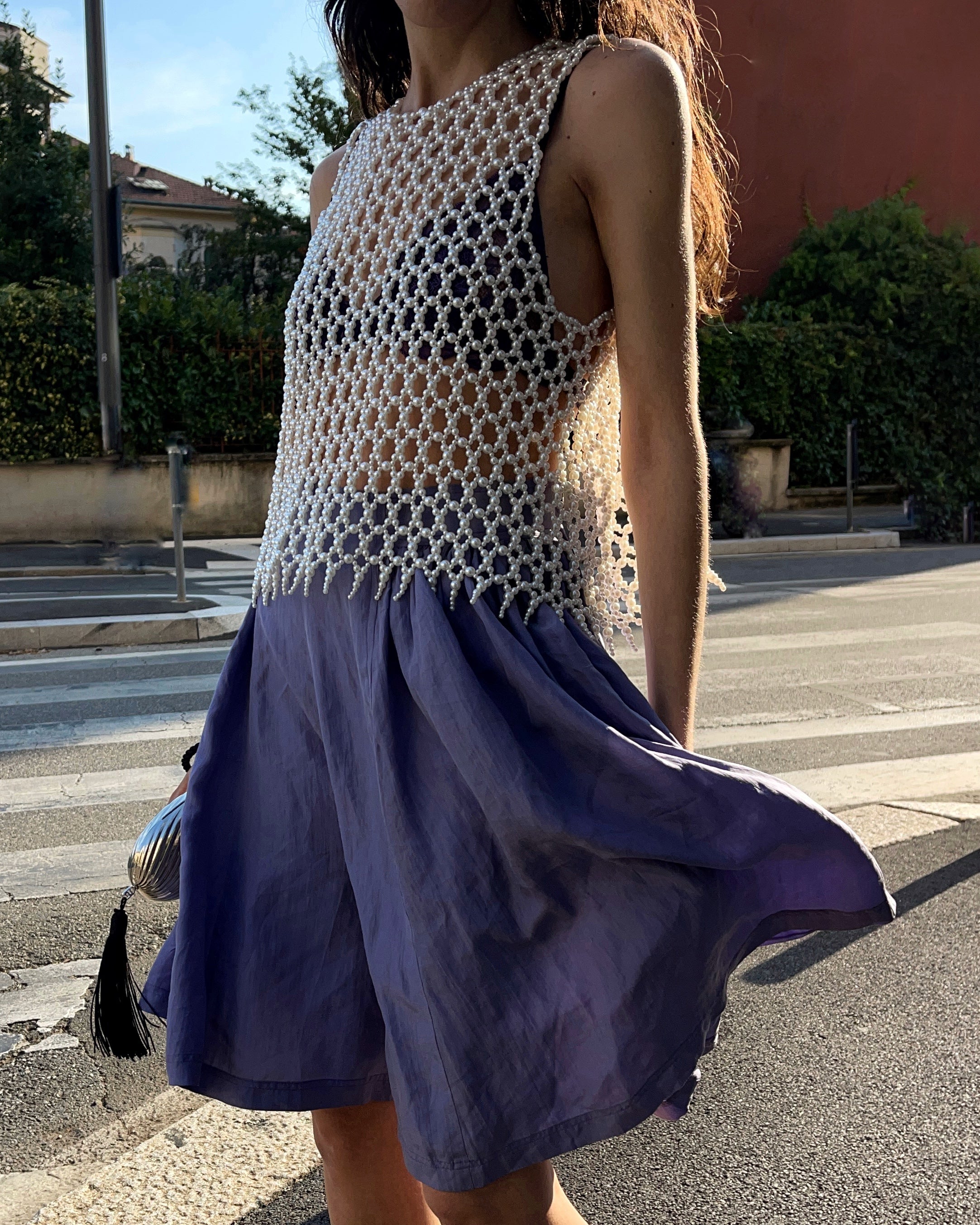 Gonna pantalone 100 seta