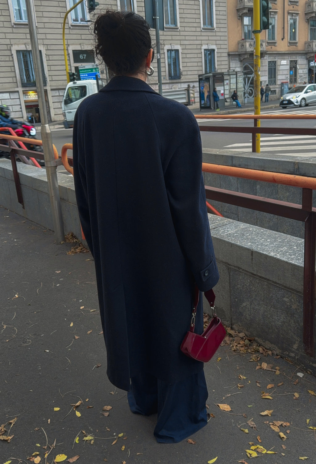 Blue collar coat