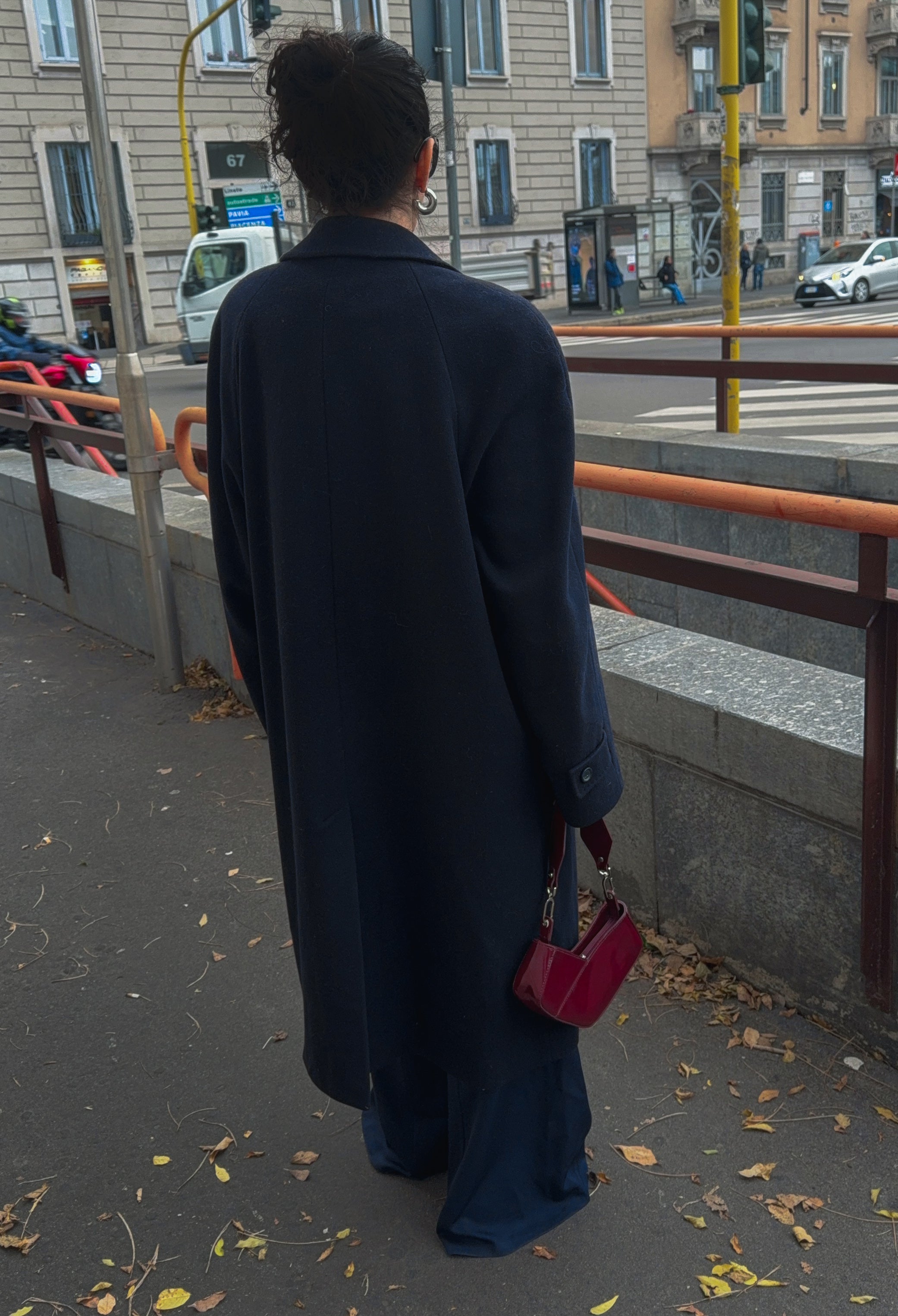 Blue collar coat