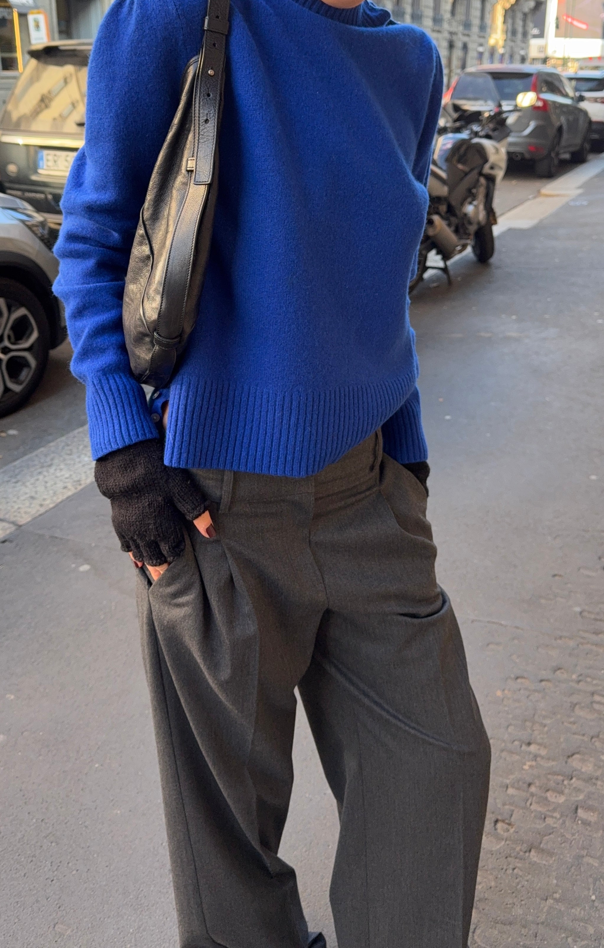 100% lambswool blue jumper